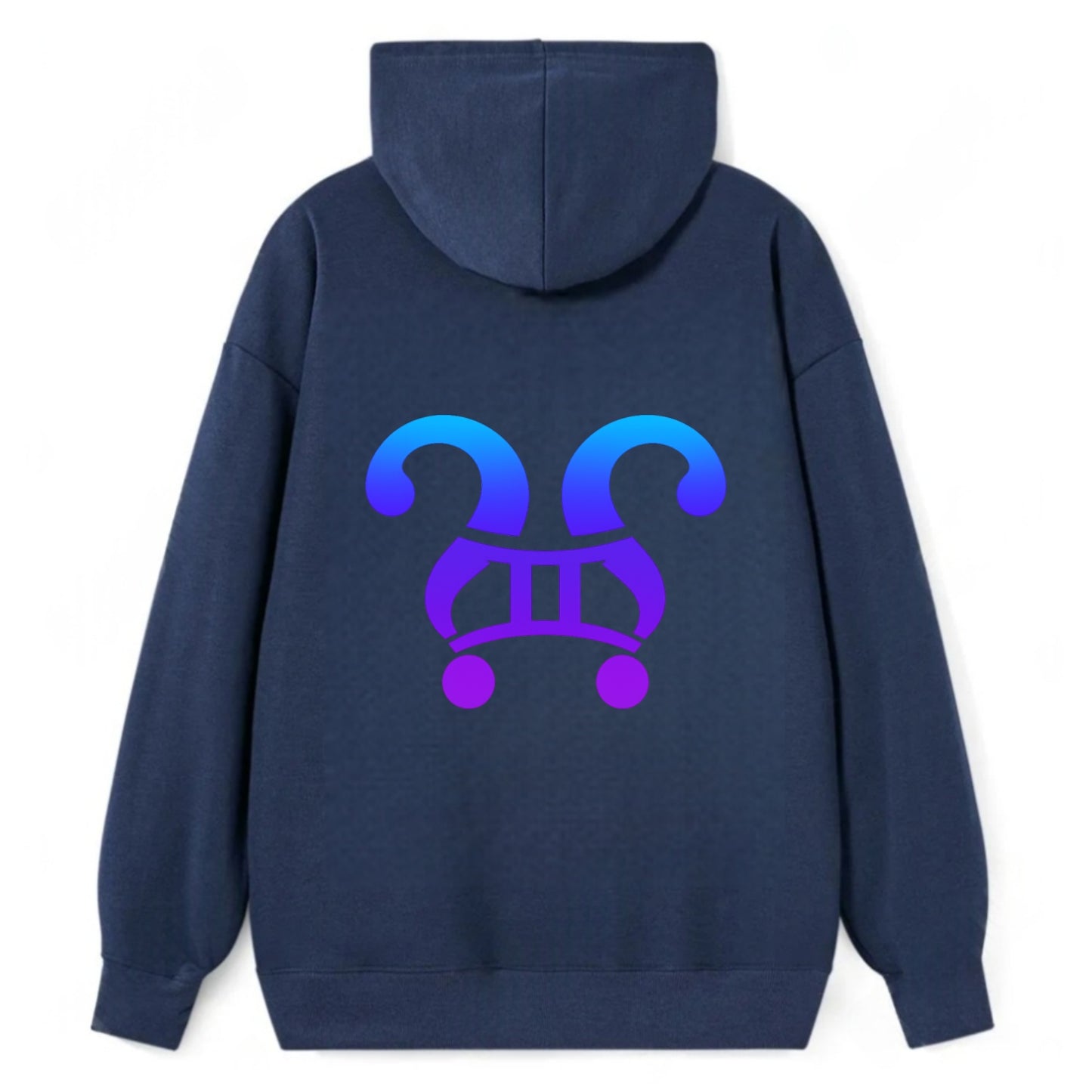 CURIOUS TWINS | Twin question marks | Endless curiosity | Seeking answers - Classic Pullover Hoodie - Navy