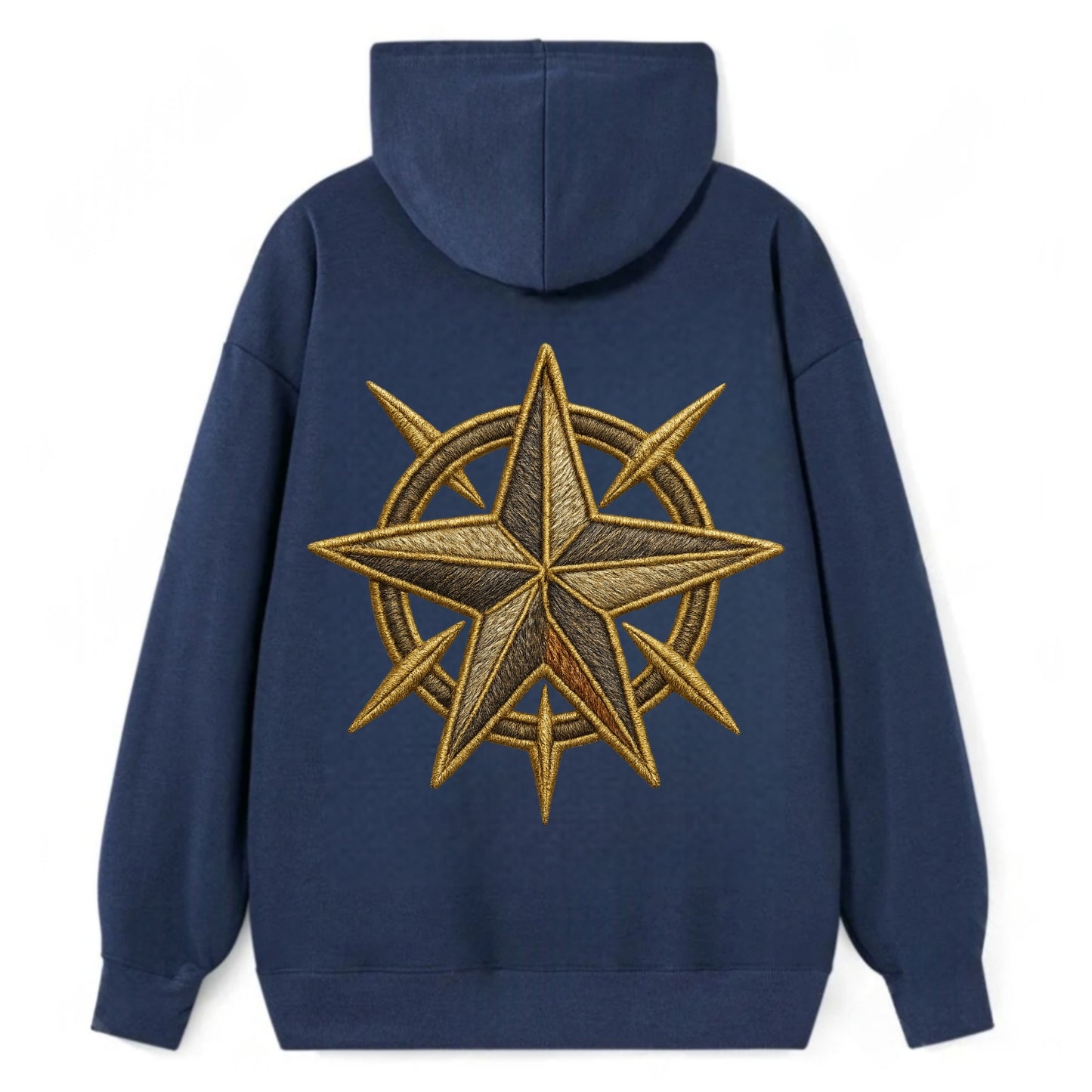 Nautical Star - Classic Pullover Hoodie - Navy