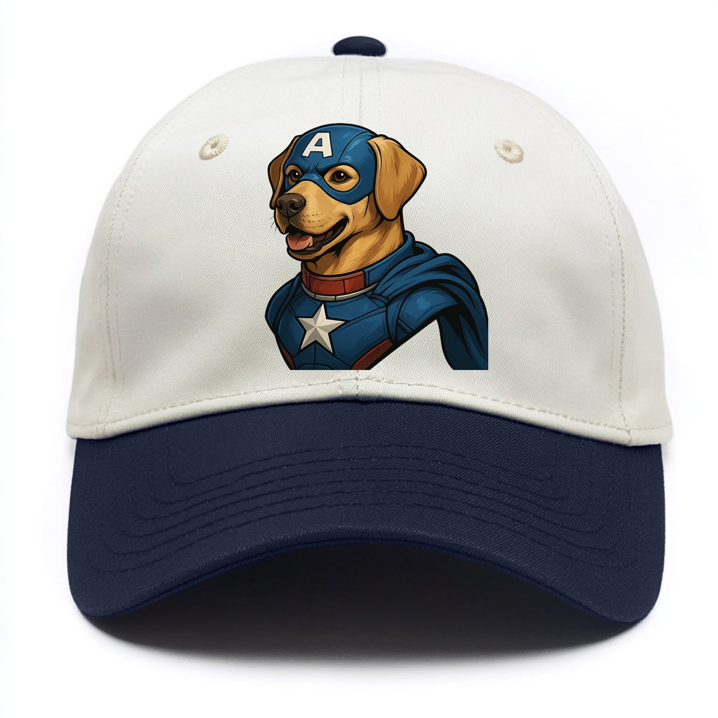 Labrador Patriotic Hero - Two Tone Cap - Navy