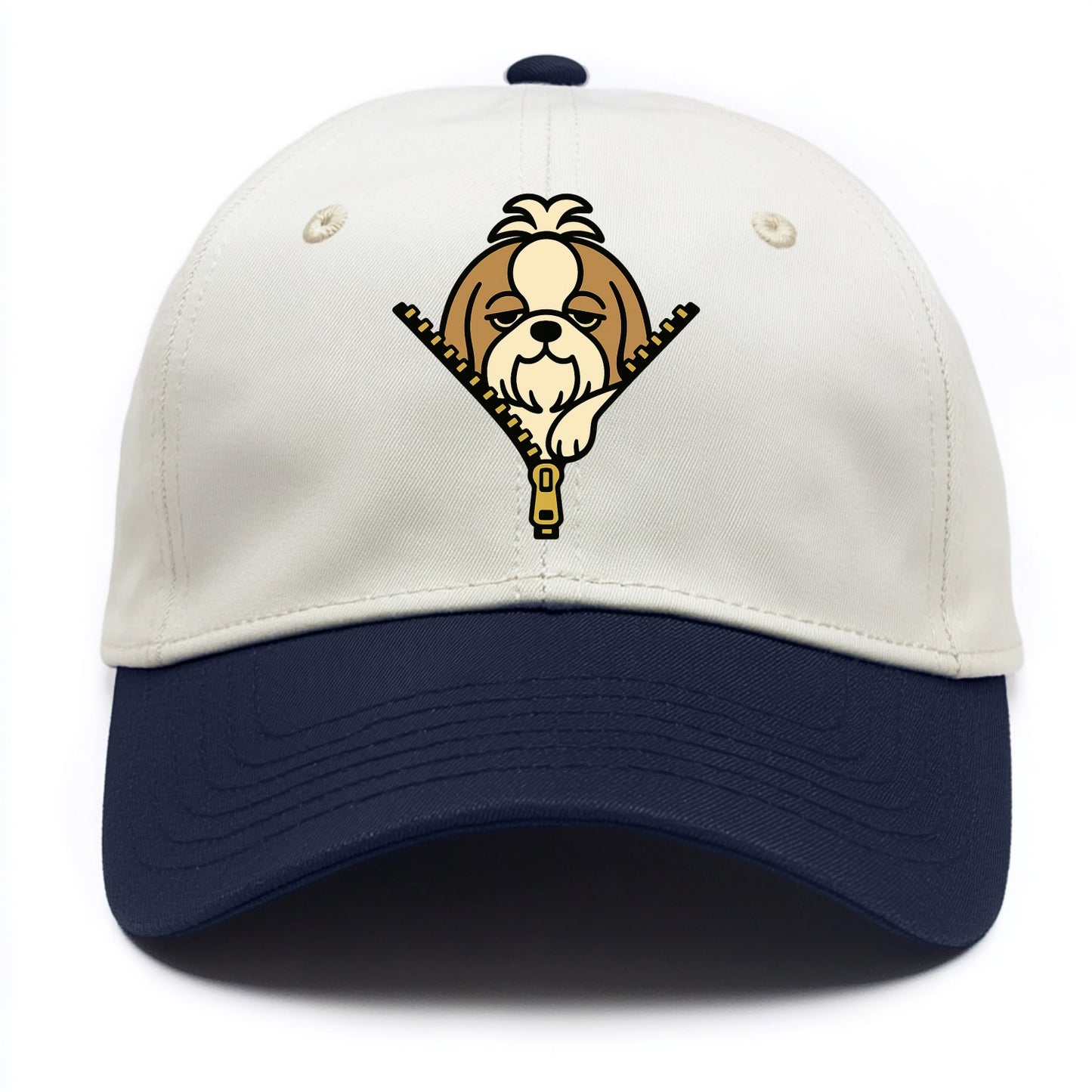 Shih Tzu - Two Tone Cap - Navy