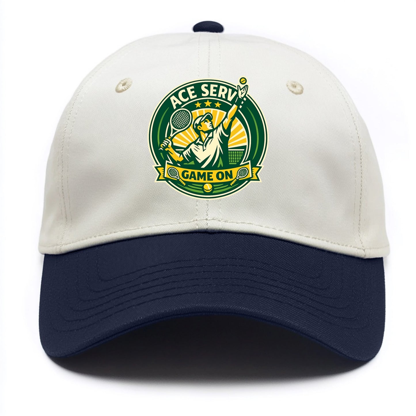 Serving Ace Emblem - Two Tone Cap - Navy