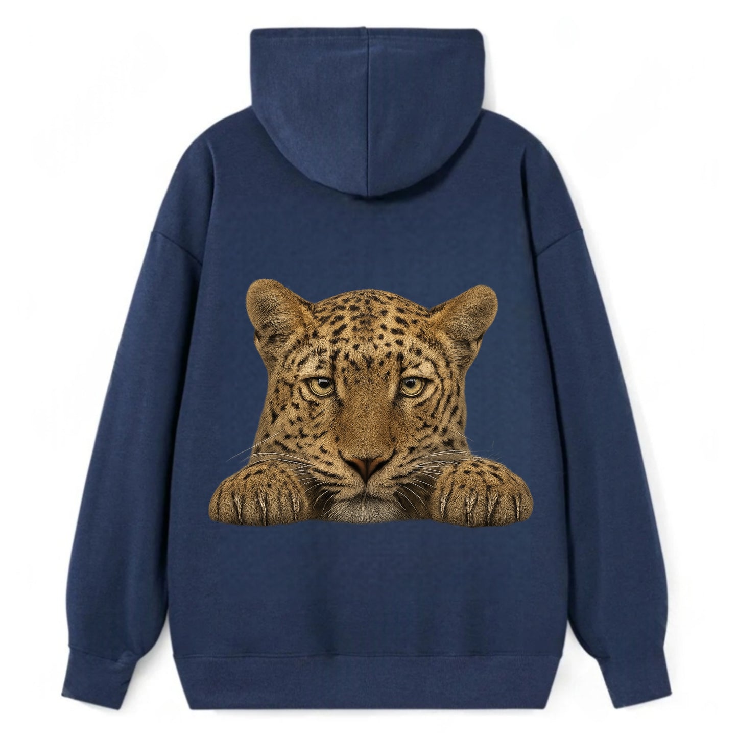 Leopard - Classic Pullover Hoodie - Navy