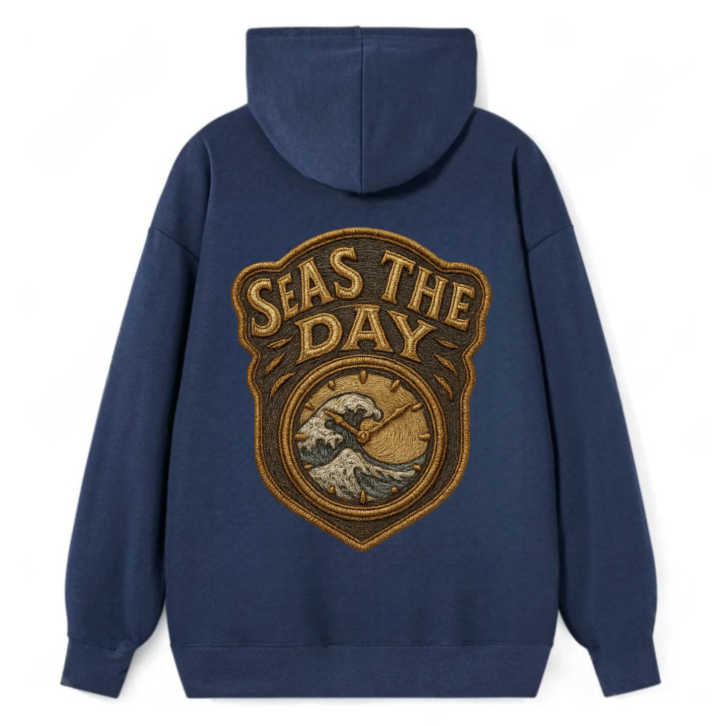Seas The Day - Classic Pullover Hoodie - Navy