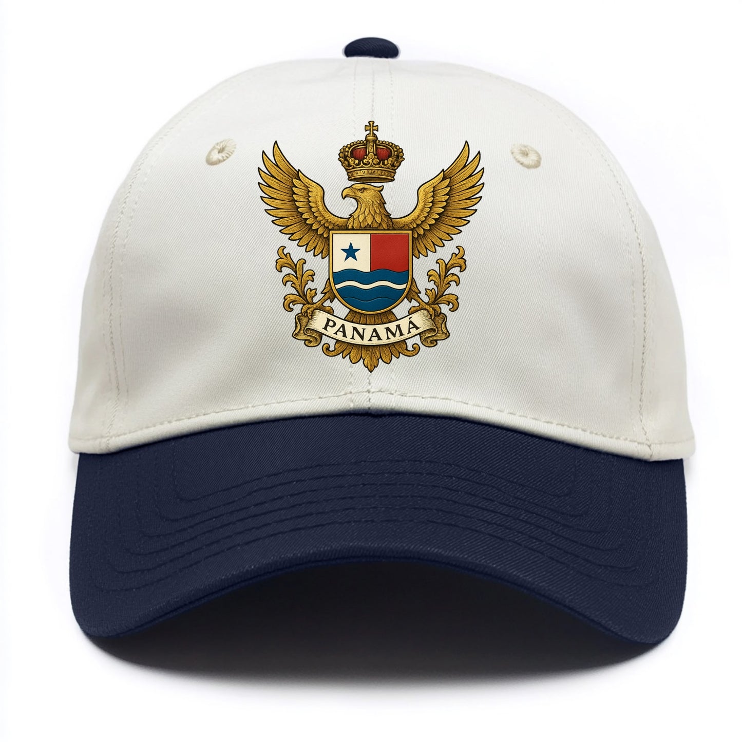 Panama Heritage Badge - Two Tone Cap - Navy