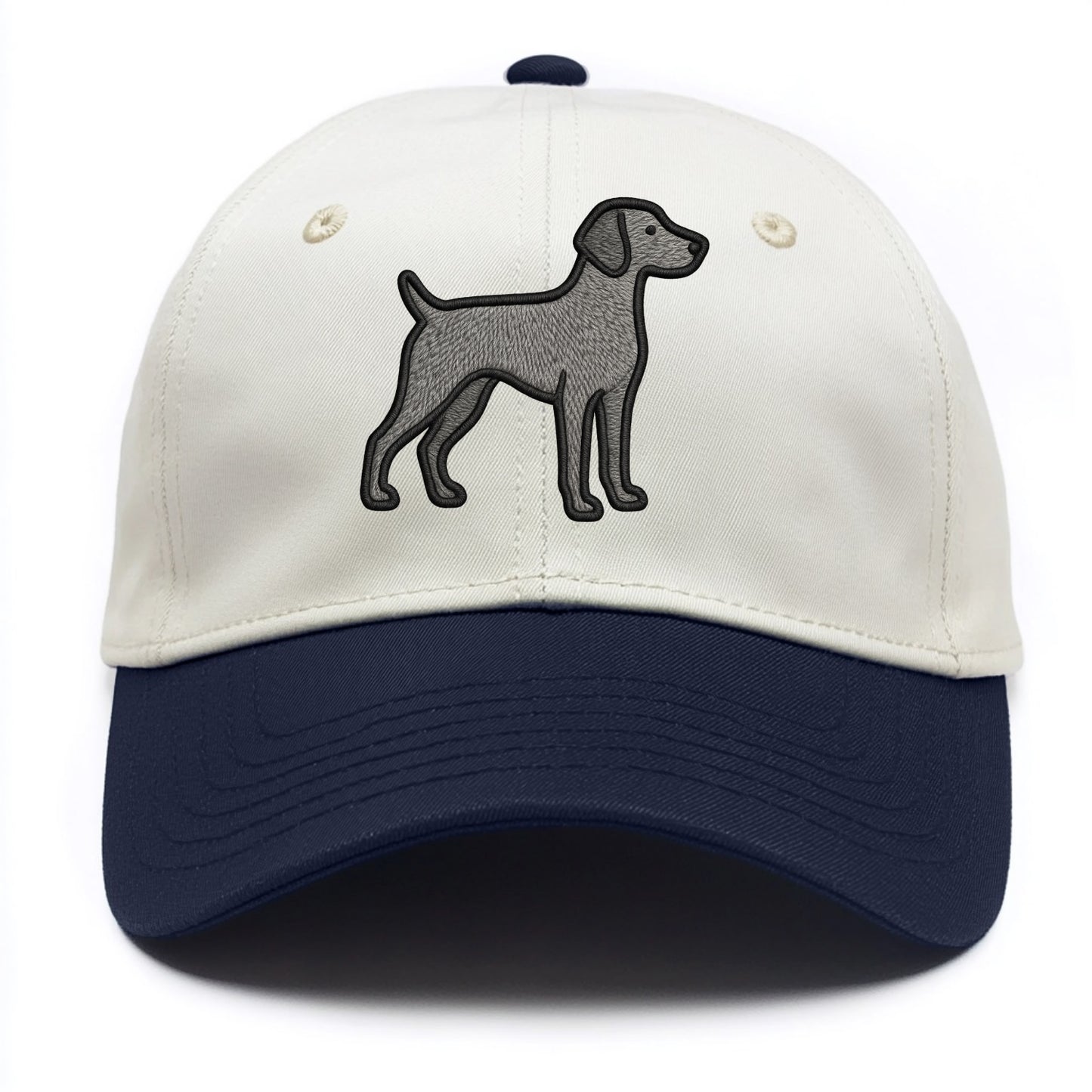 Weimaraner - Trendy gray ghost design wi - Two Tone Cap - Navy