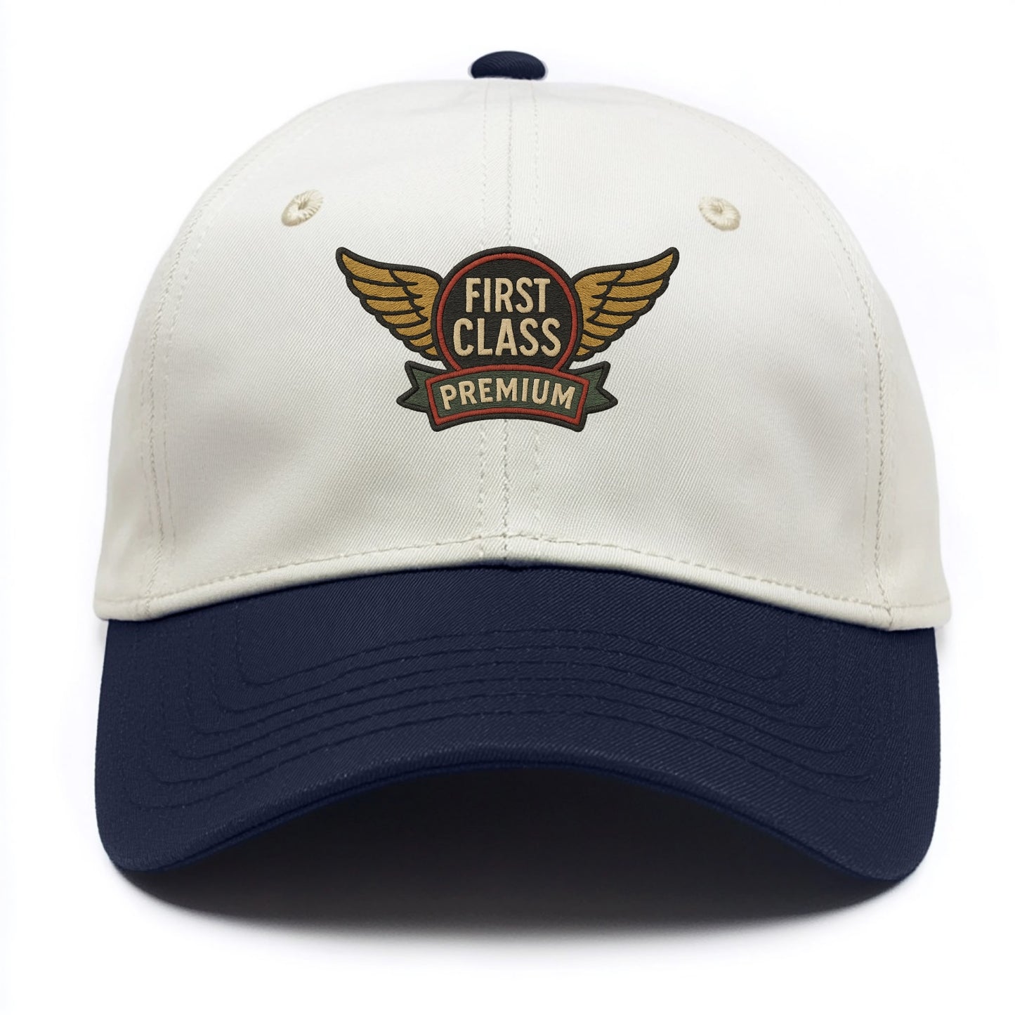 First Class Emblem - Two Tone Cap - Navy