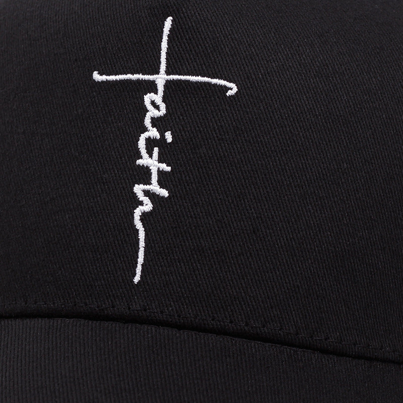 Faith Cross Bordado Malla Gorra De Béisbol Hip Hop Unisex Papá Sombreros Ligero Ajustable Sombrero De Sol Para Mujeres Y Hombres