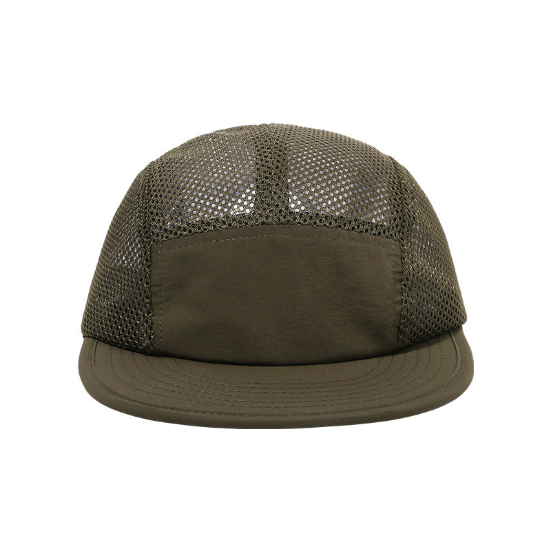 Pandaize Breathable Mesh 5-Panel Cap – Quick-Dry Hat for Camping & Sports
