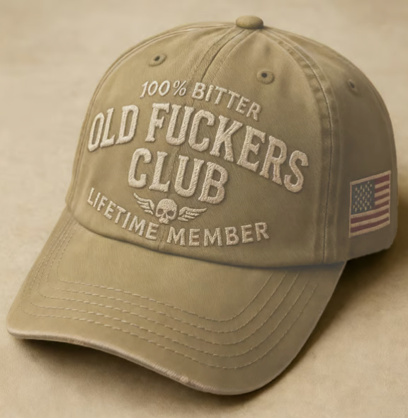 Old Fuckers Club Vintage Baseball Cap