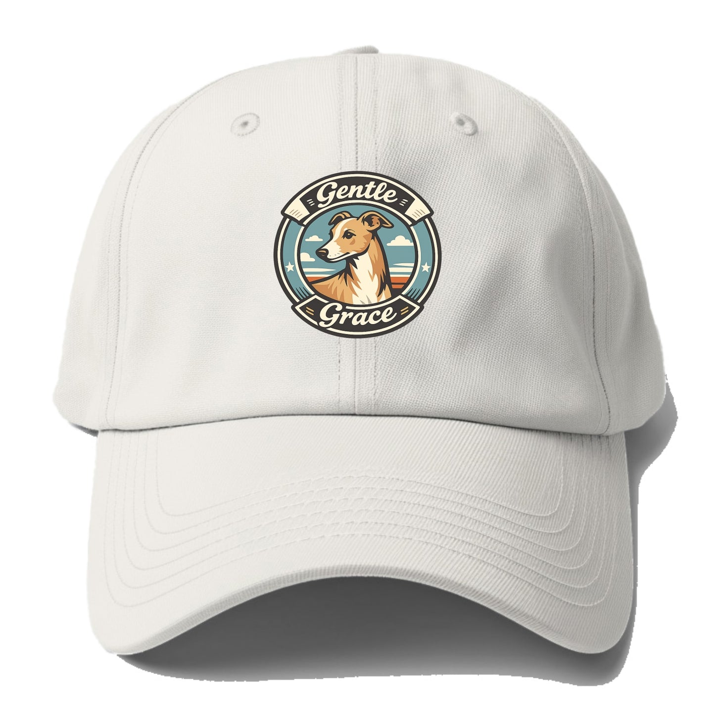 Gentle Grace of the Whippet - Baseball Cap - Off White
