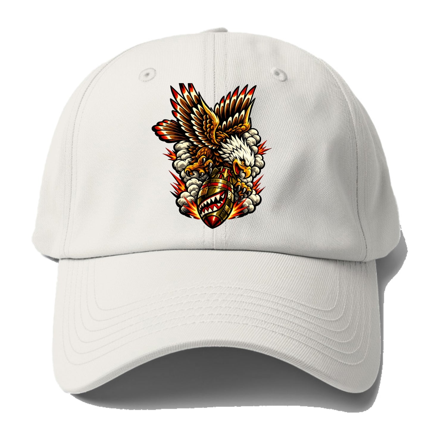 War Eagle Dive - Baseball Cap For Big Heads - Off White