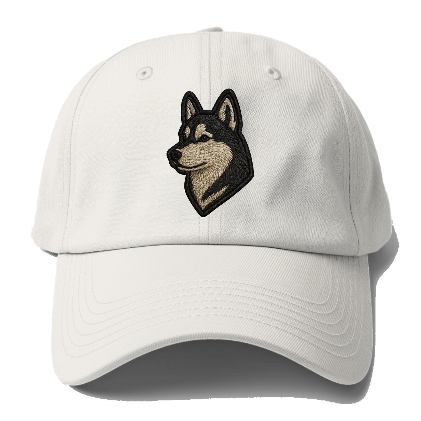 Siberian Husky - Contemporary wolf-like - Baseball Cap - Off White