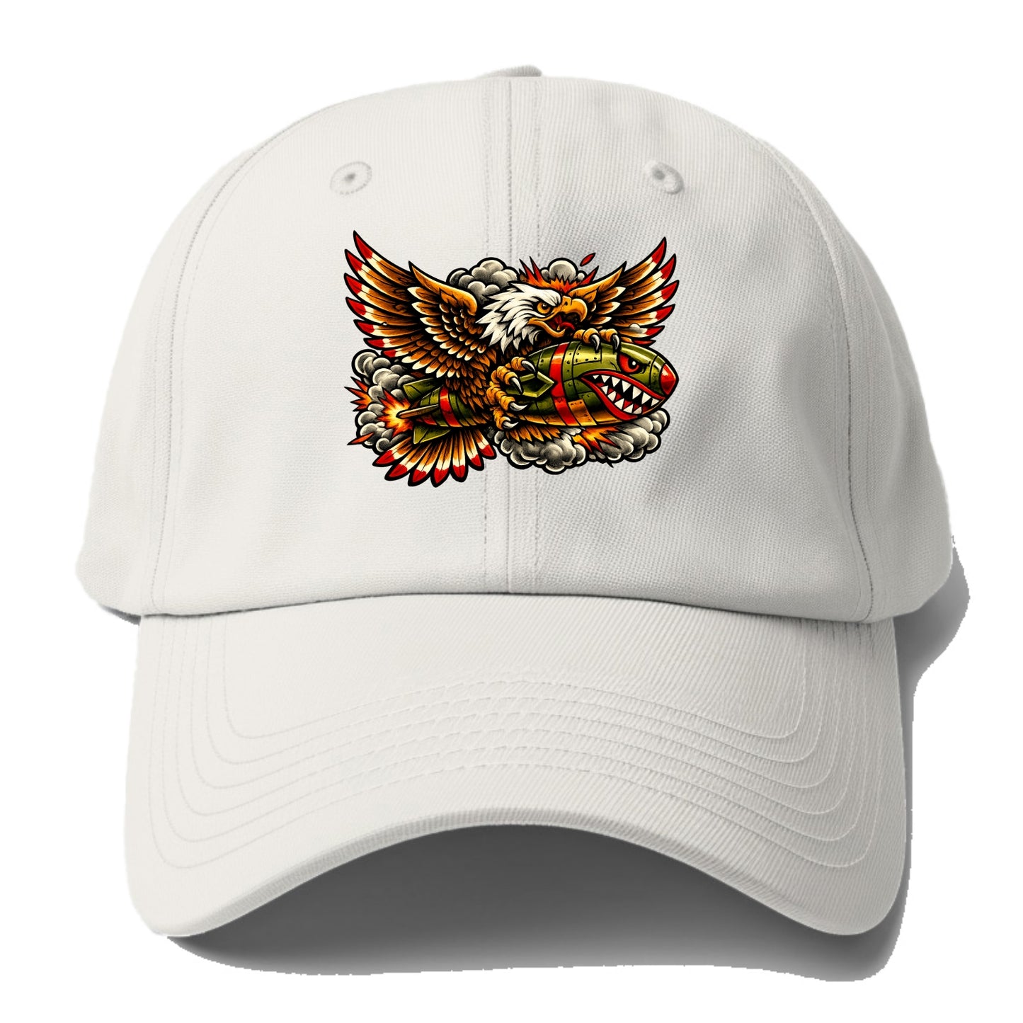 War Eagle Bomb - Baseball Cap For Big Heads - Off White