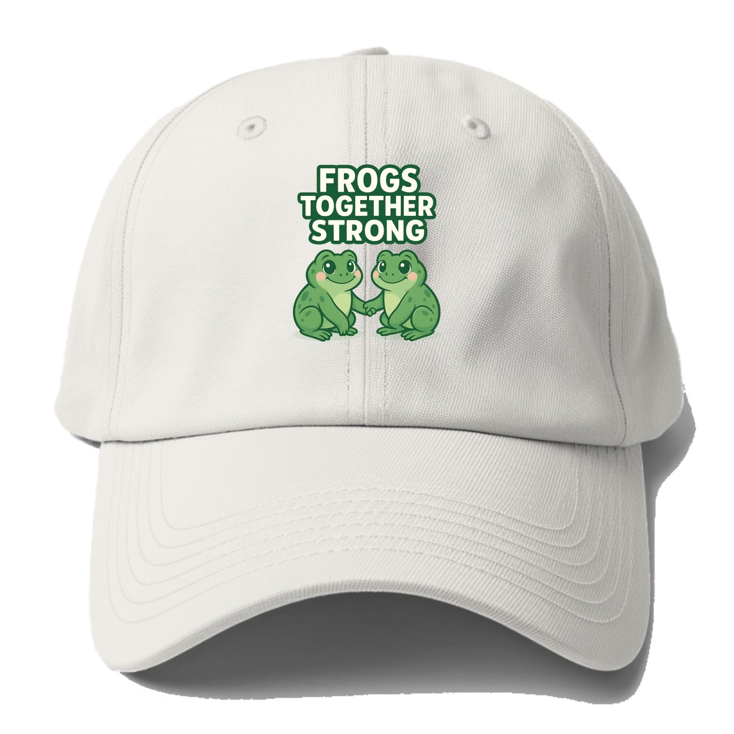 Frogs Together Strong 2 - Baseball Cap - Off White