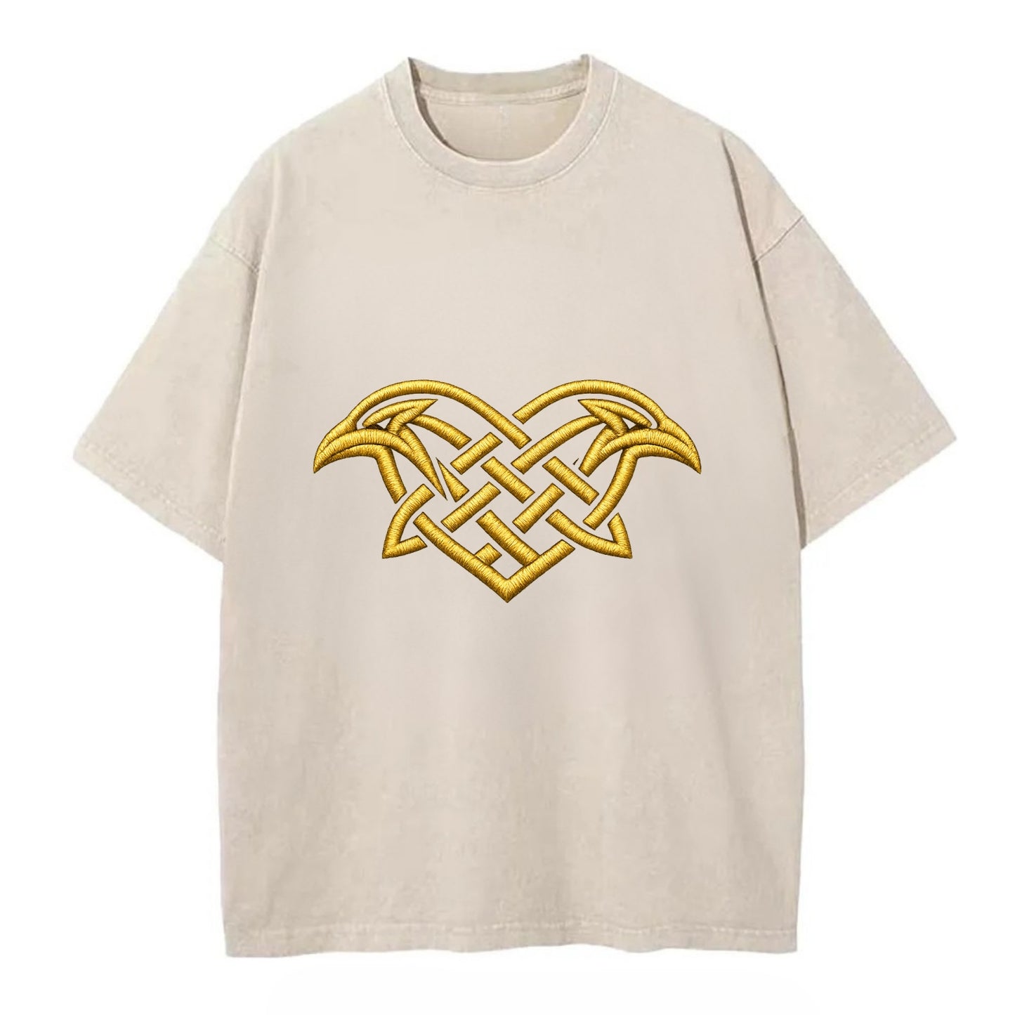 Raven Knot - Vintage T-shirt - Off White