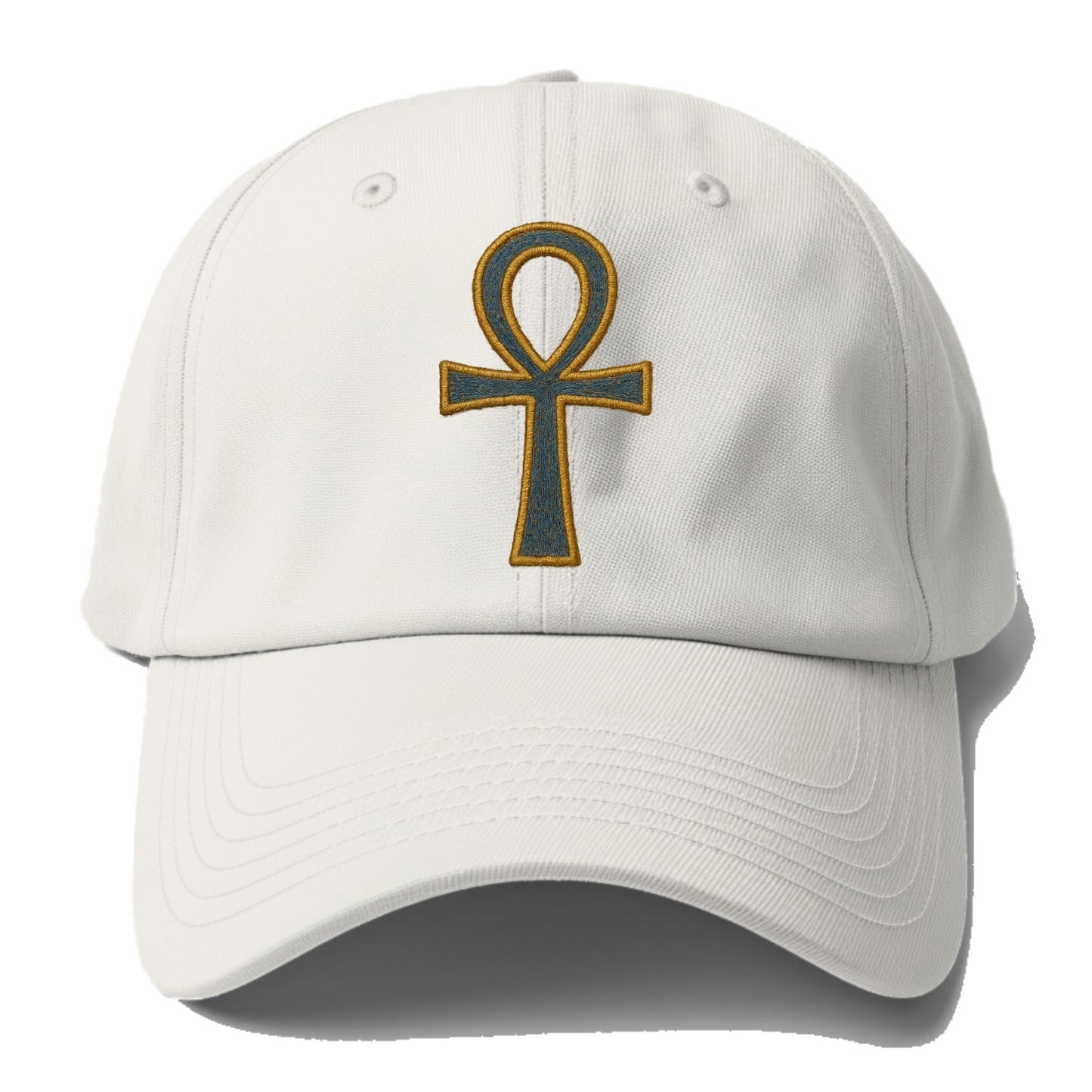 Ankh - Baseball Cap For Big Heads - Off White