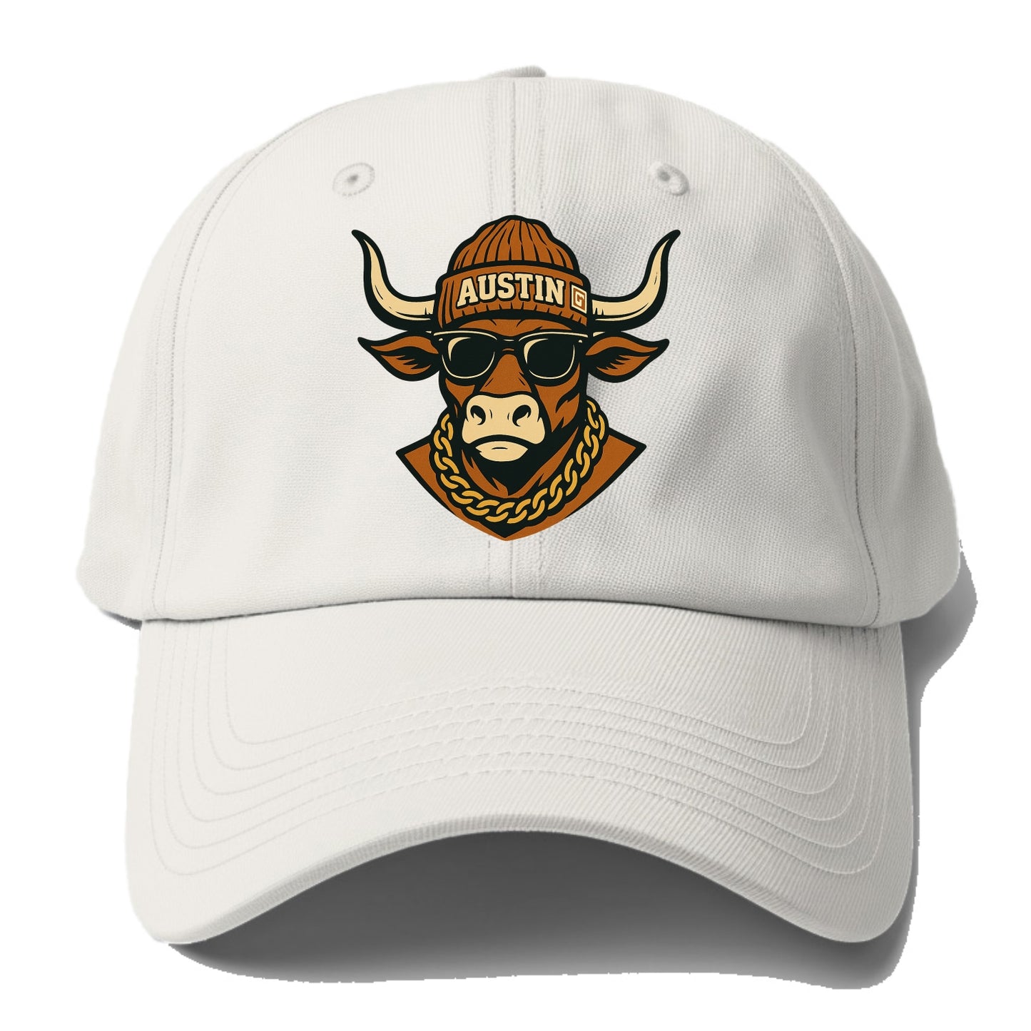 Austin Longhorn - Baseball Cap For Big Heads - Off White