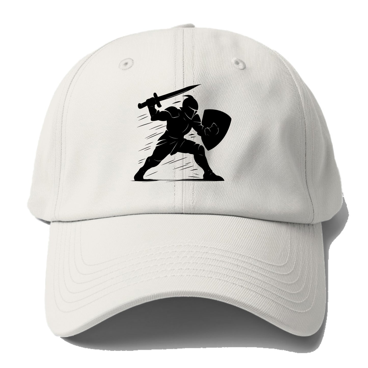 Knight with sword and shield - Baseball Cap - Off White