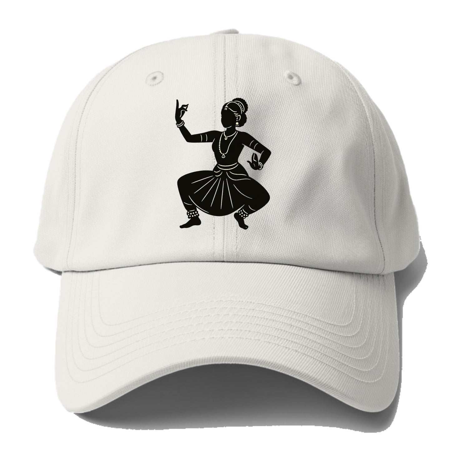 Bharatanatyam classical Indian pose - Baseball Cap For Big Heads - Off White