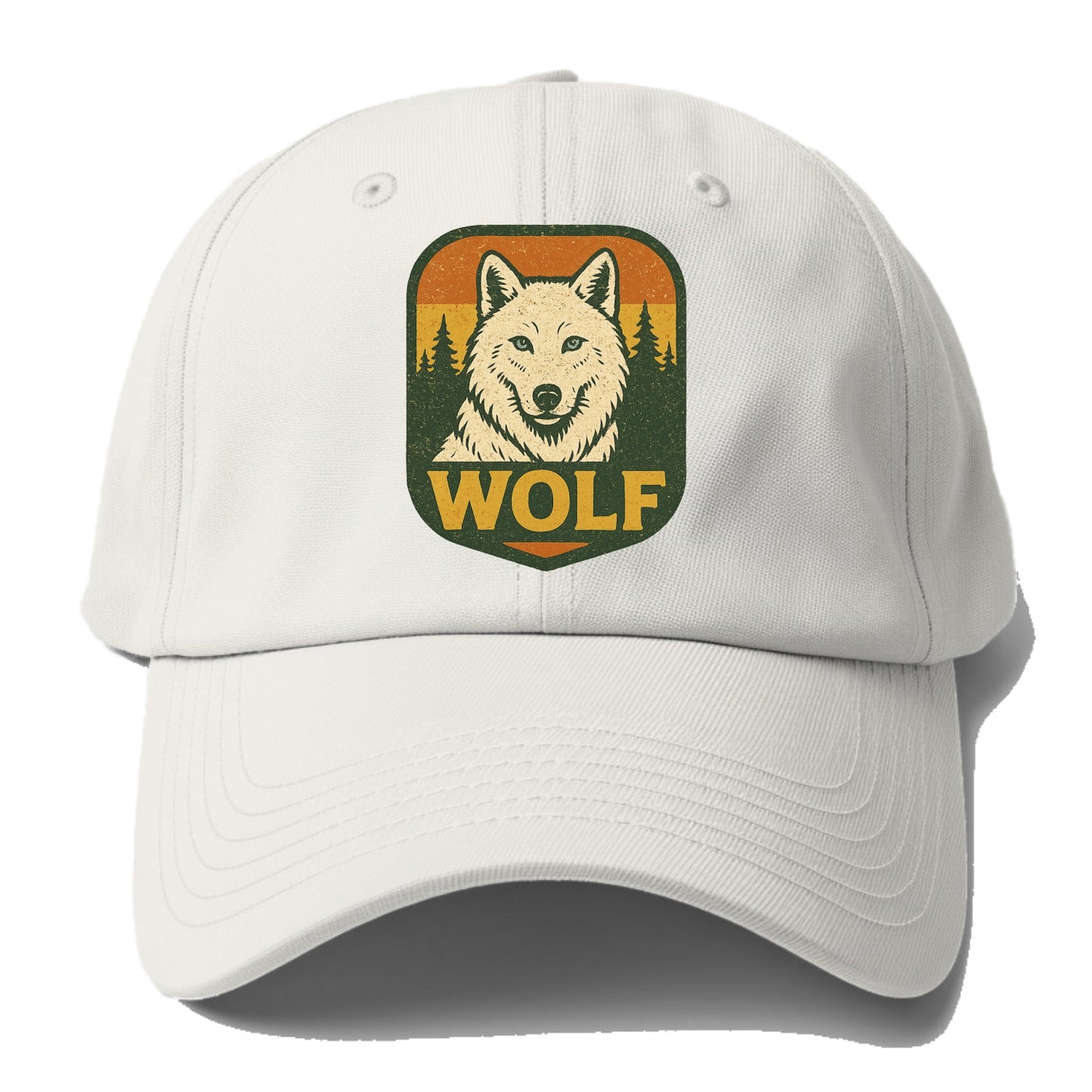 Arctic White Wolf - Baseball Cap For Big Heads - Off White