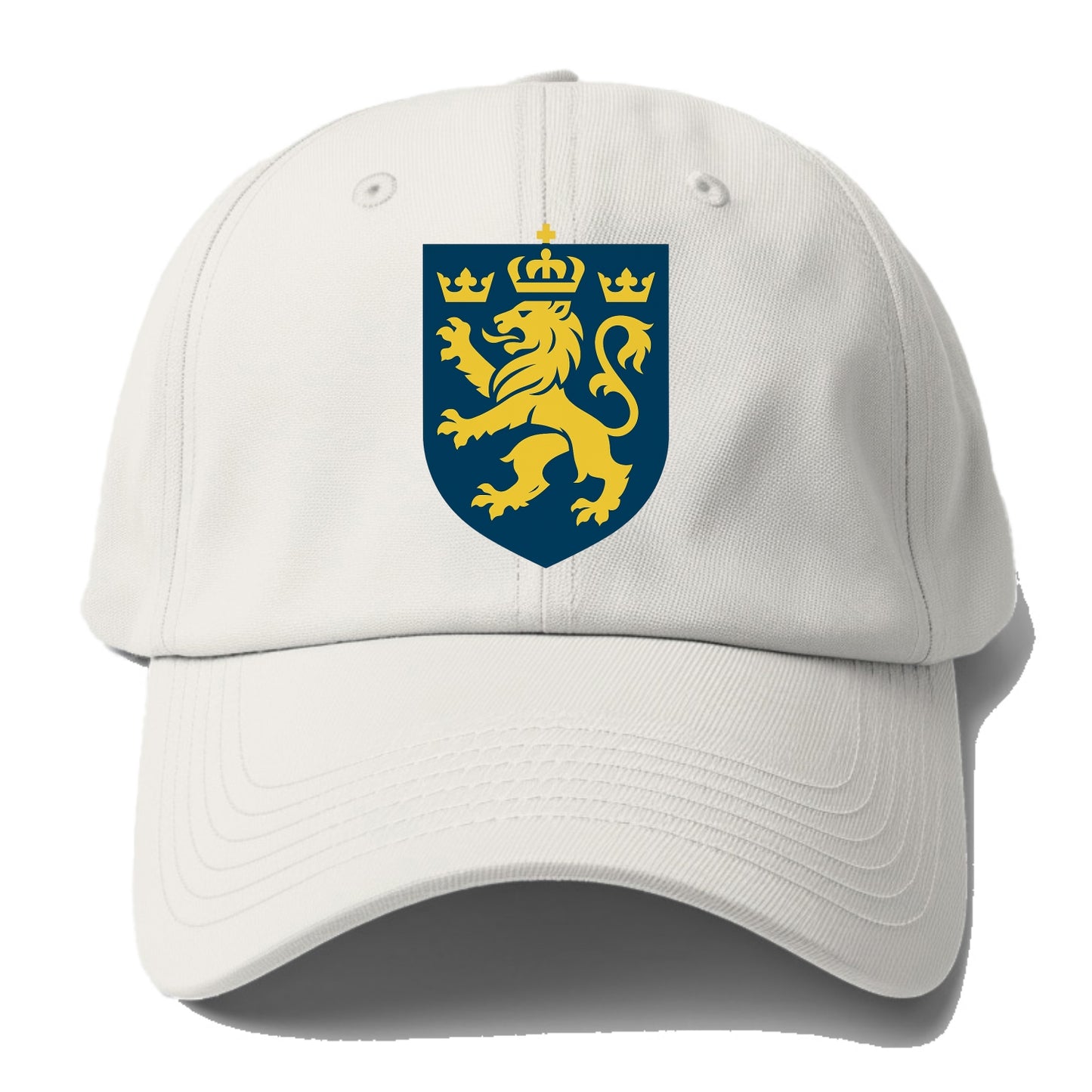 Sweden Three Crowns Emblem - Baseball Cap For Big Heads - Off White