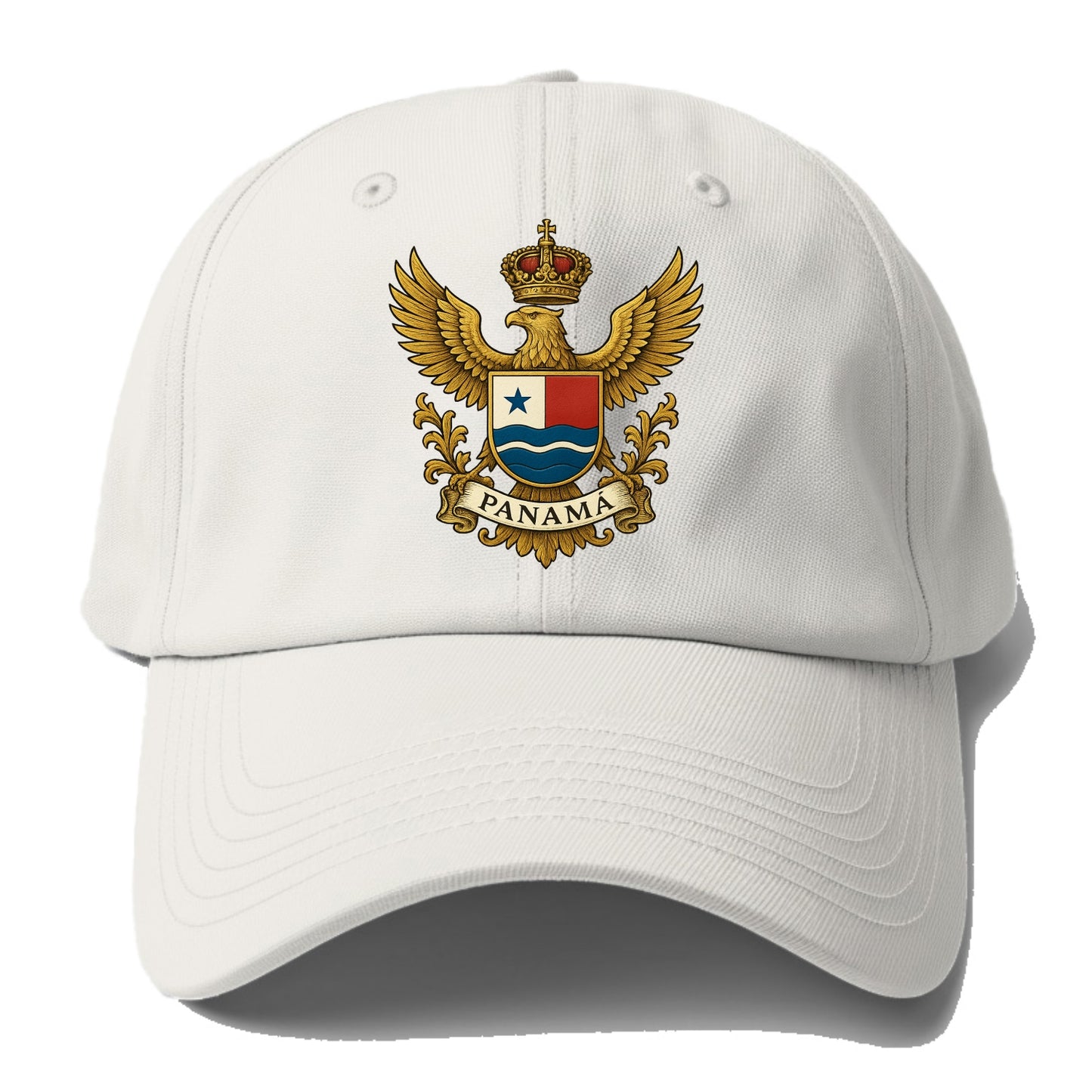 Panama Heritage Badge - Baseball Cap - Off White