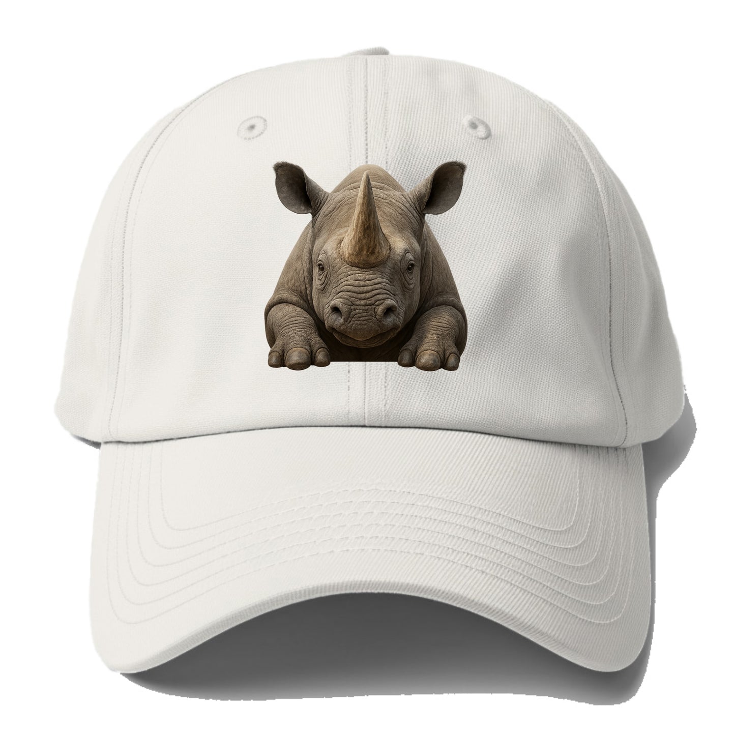 Rhinoceros - Baseball Cap For Big Heads - Off White