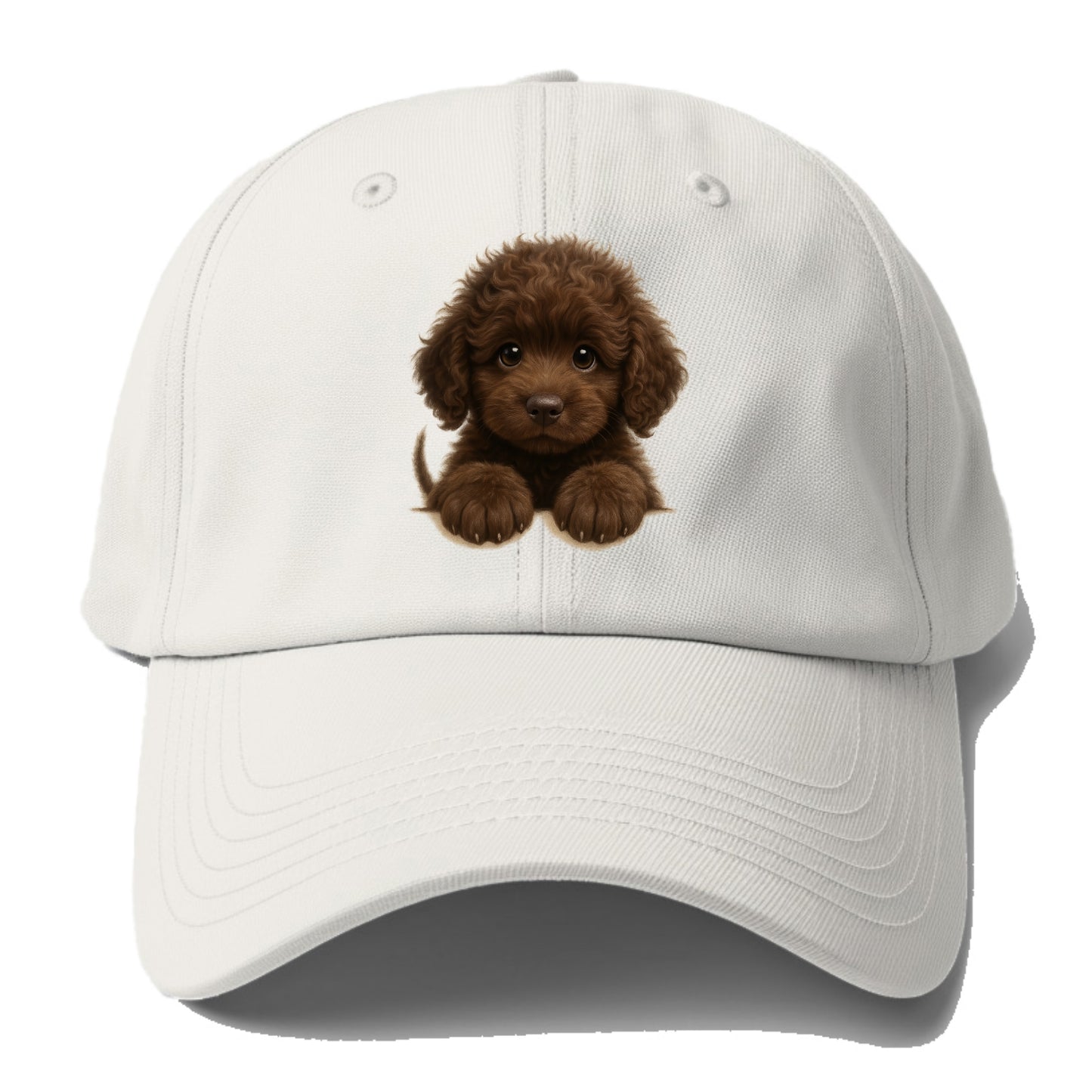 Irish Water Spaniel - Baseball Cap For Big Heads - Off White