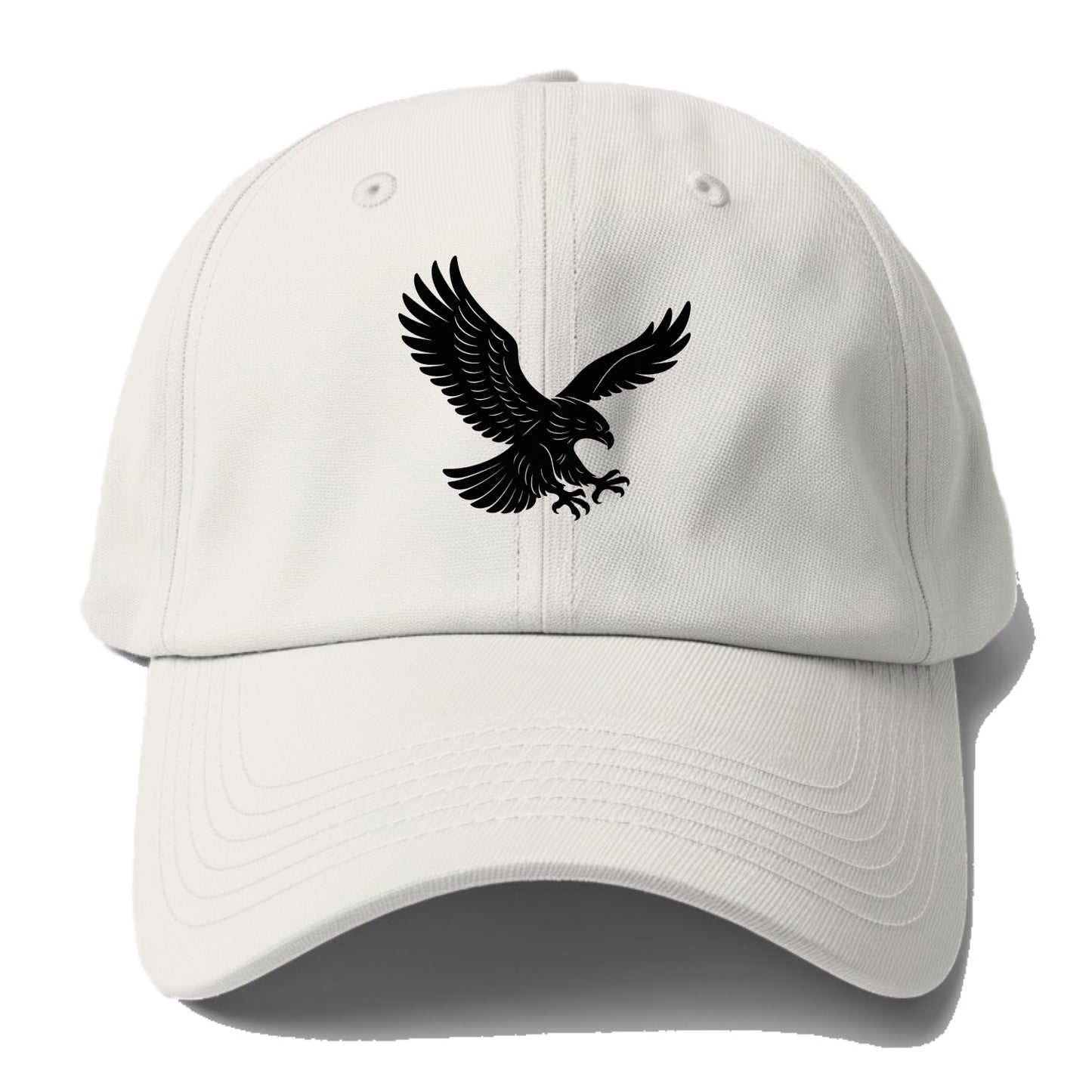 Eagle soaring with wings spread - Baseball Cap - Off White