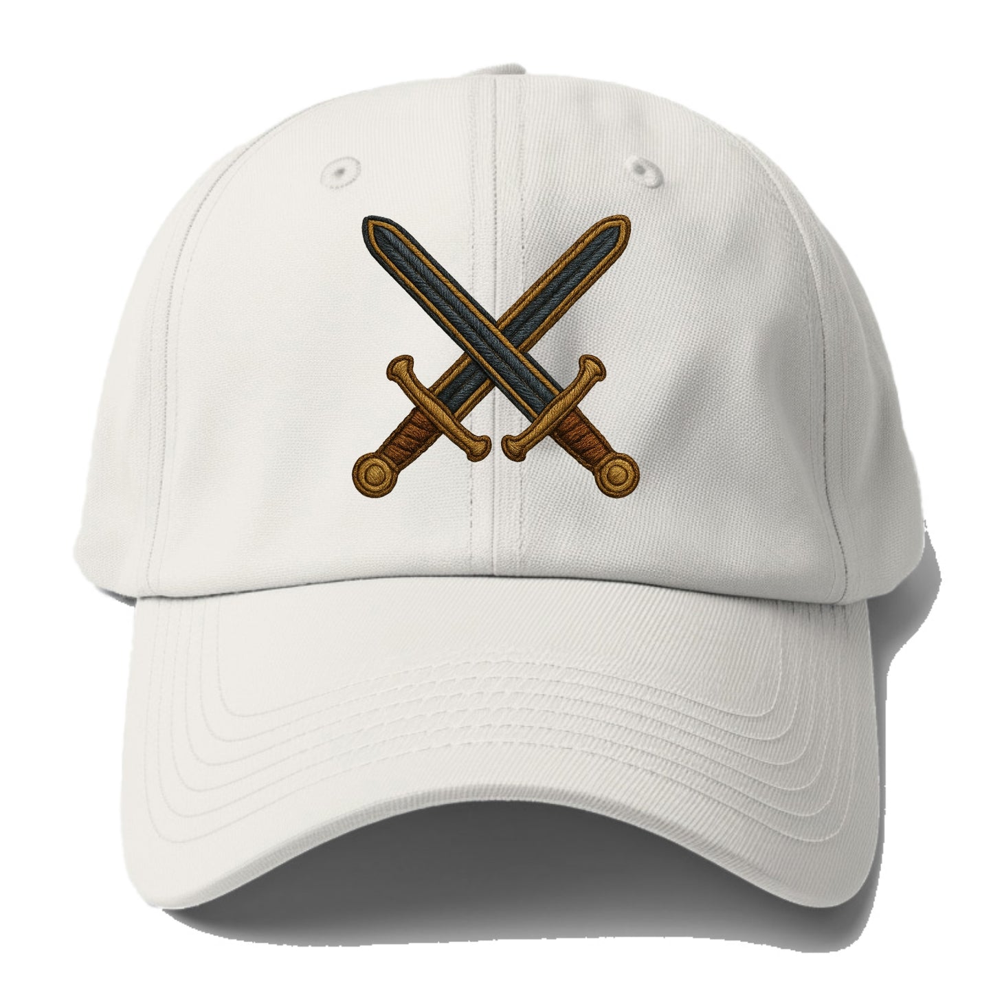 Crossed Swords - Baseball Cap - Off White