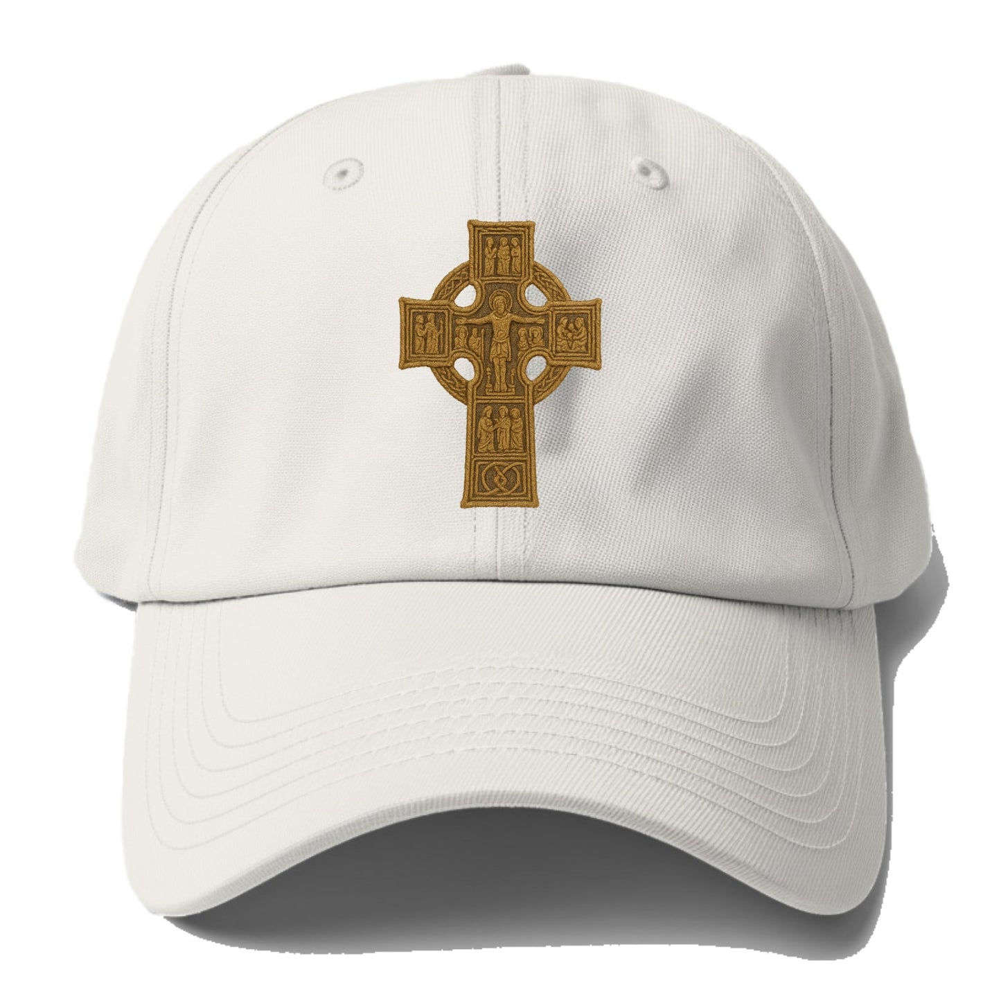 Monasterboice Cross - Baseball Cap - Off White
