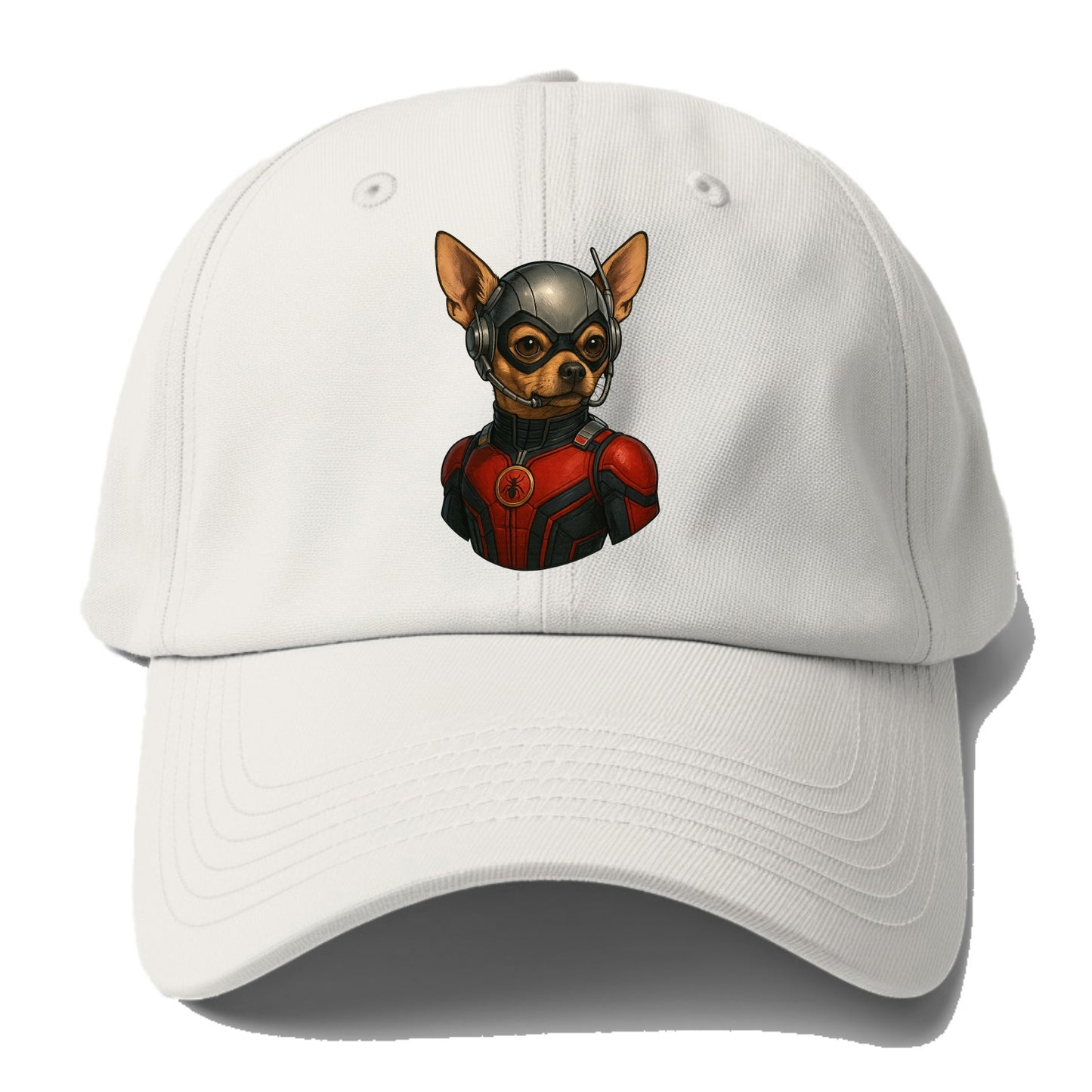 Chihuahua Ant-Man - Baseball Cap For Big Heads - Off White