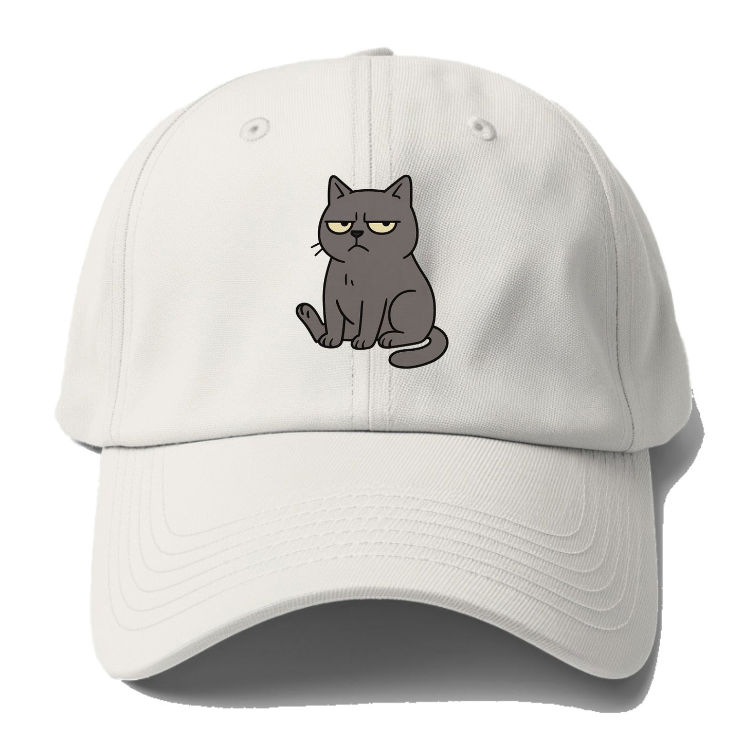 The Cat Judging Silently - Baseball Cap - Off White