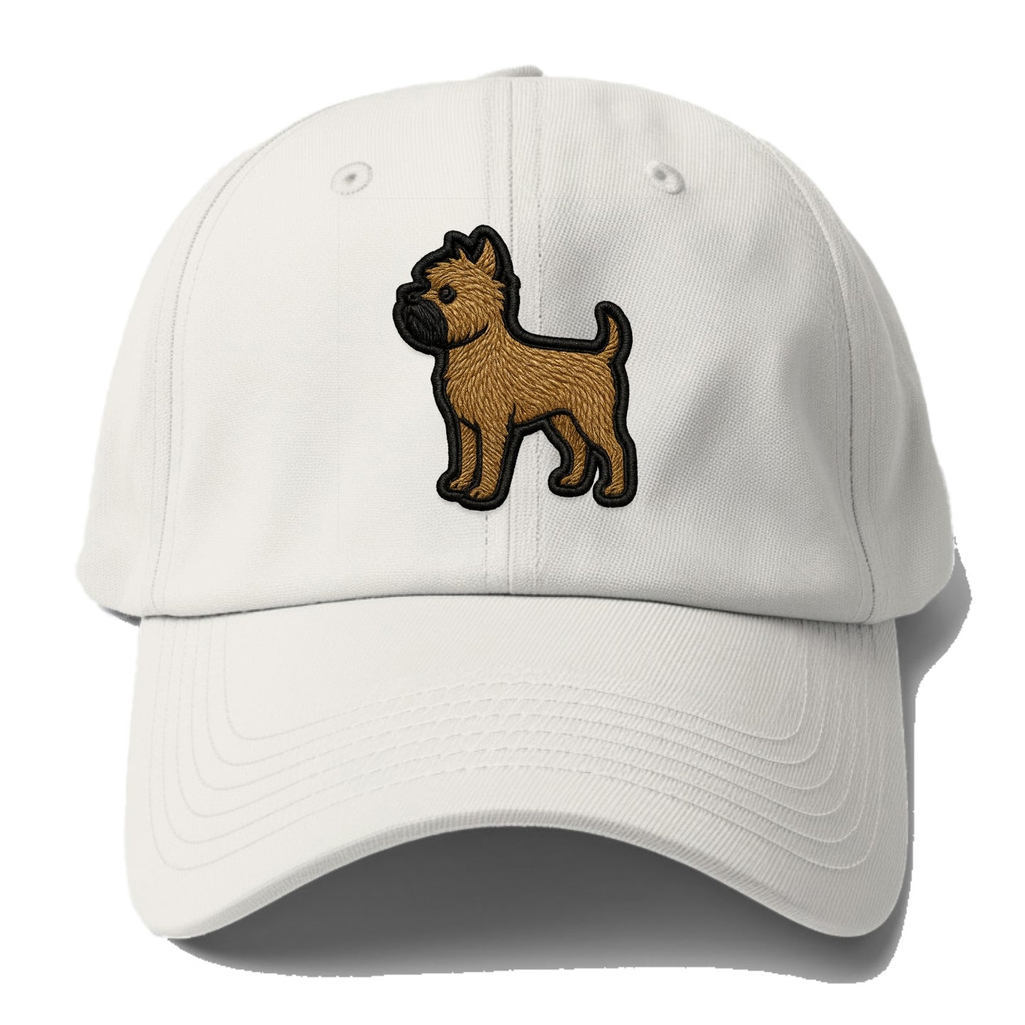 Affenpinscher - Contemporary wiry design - Baseball Cap For Big Heads - Off White