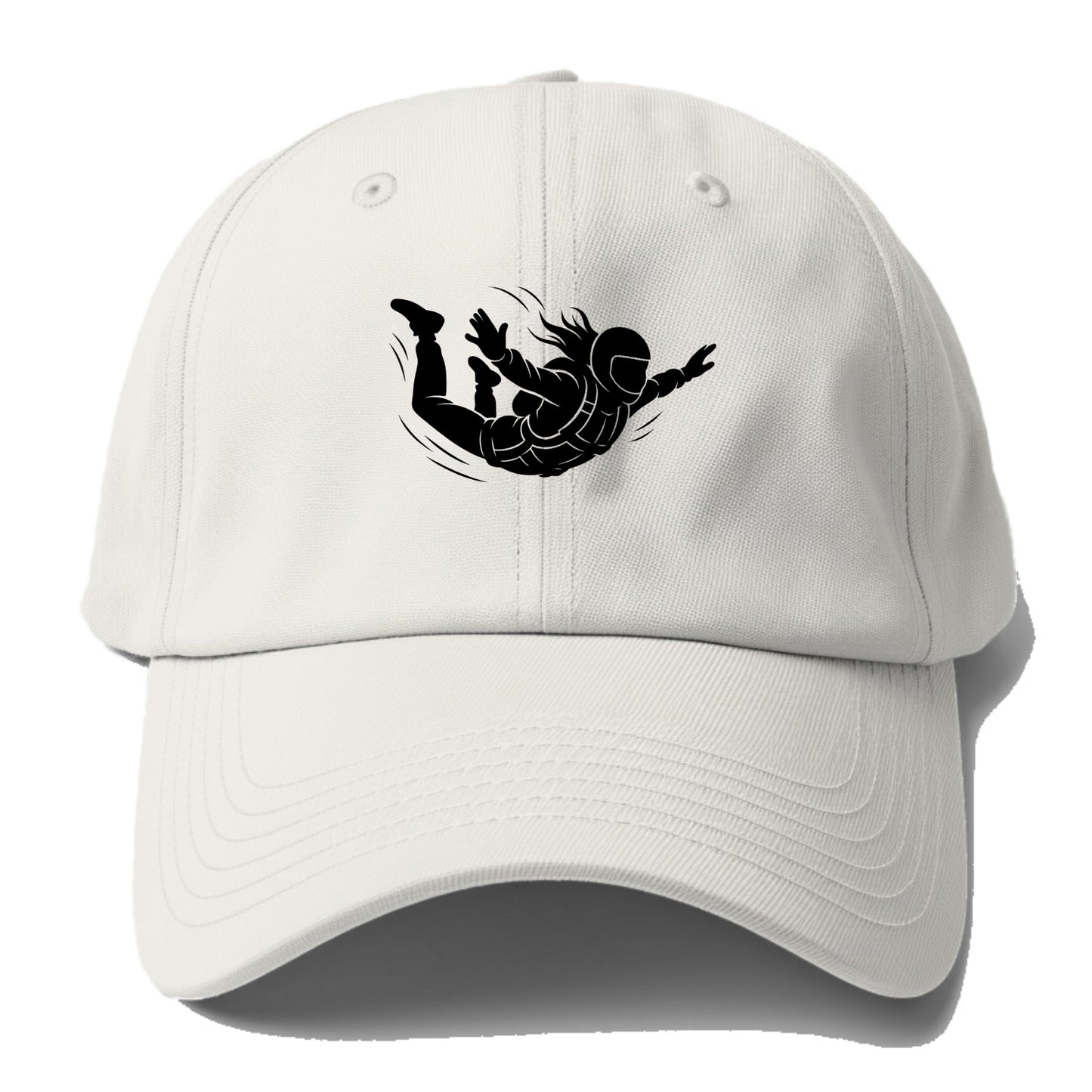 Skydiver free-fall position - Baseball Cap For Big Heads - Off White