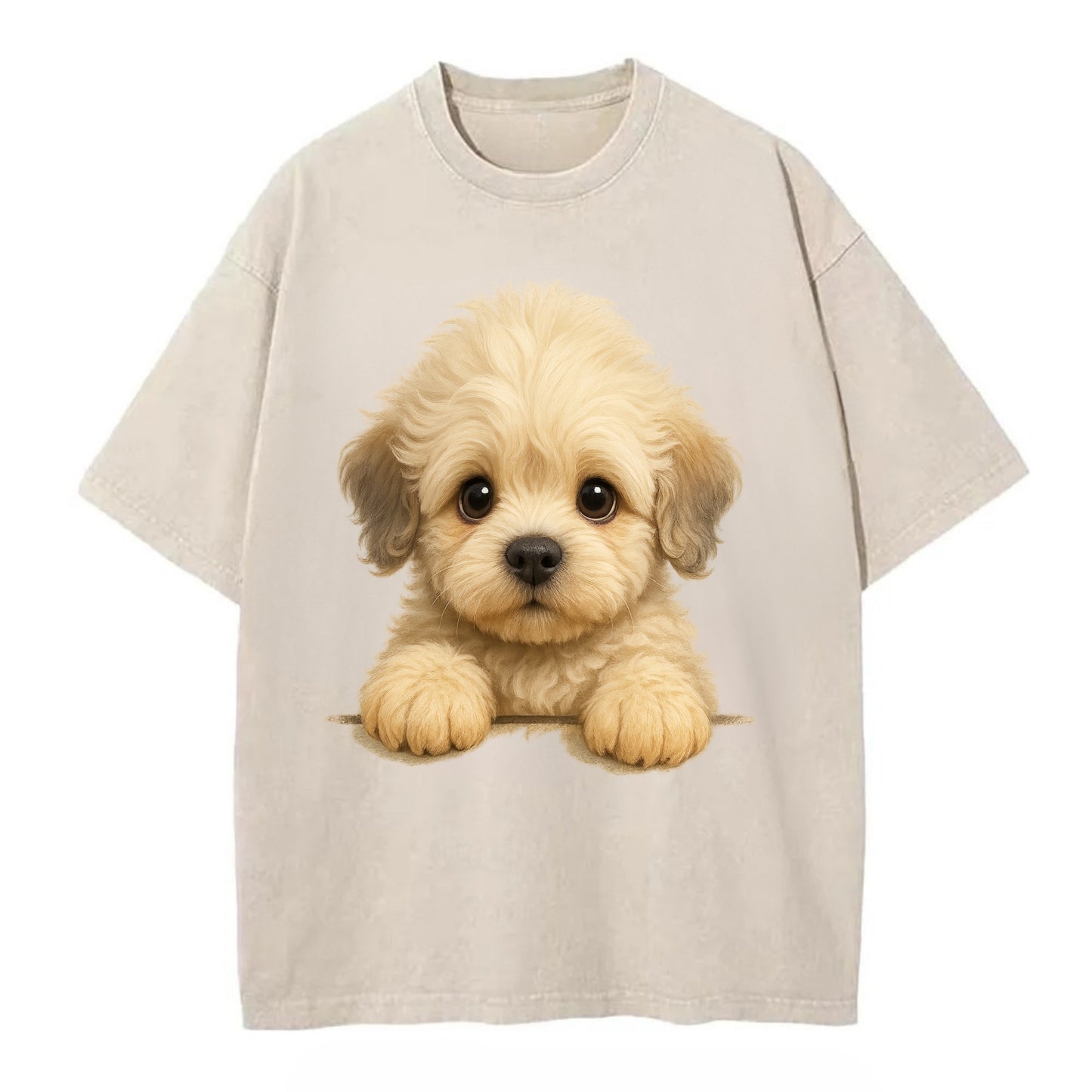 Dandie Dinmont Terrier - Vintage T-shirt - Off White