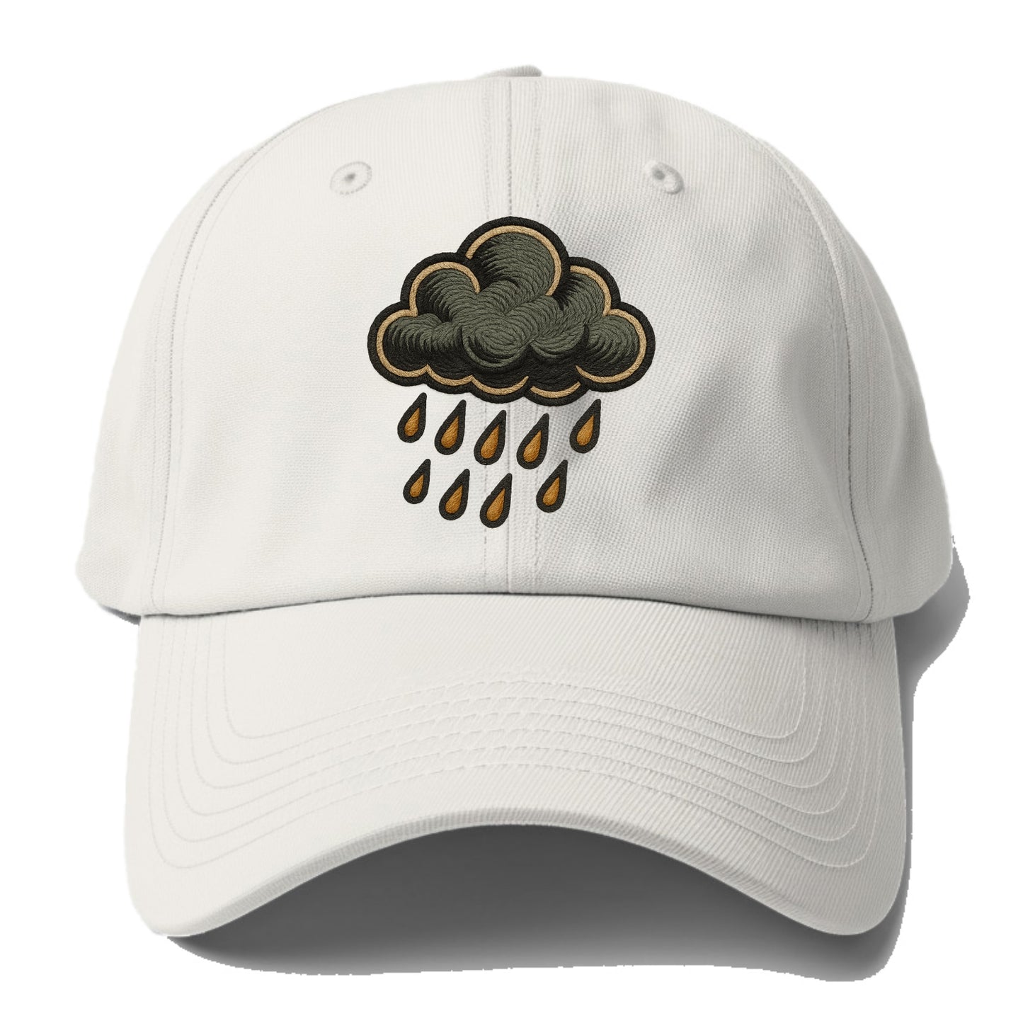 Rain Cloud - Baseball Cap For Big Heads - Off White