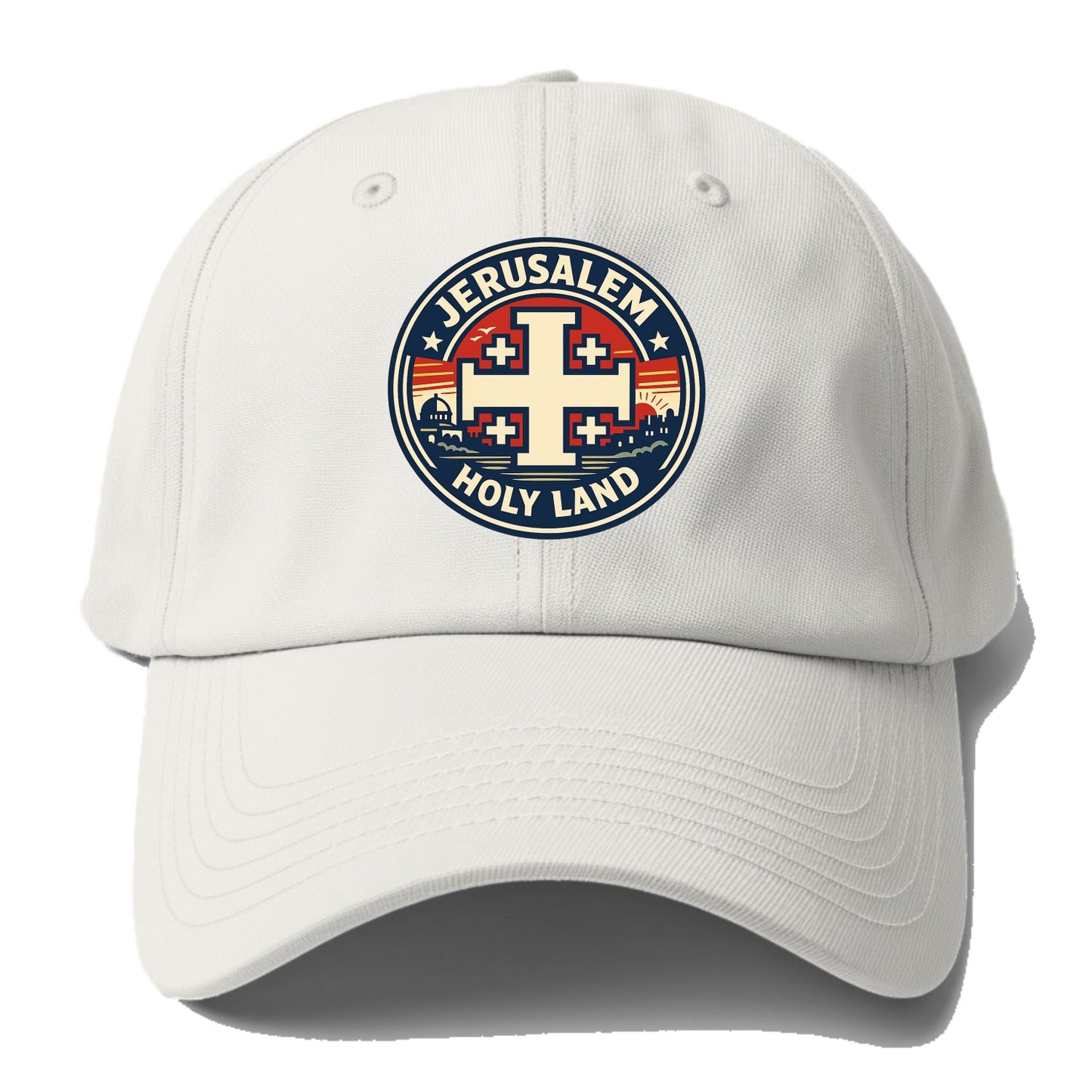 Heritage of the Cross - Baseball Cap For Big Heads - Off White