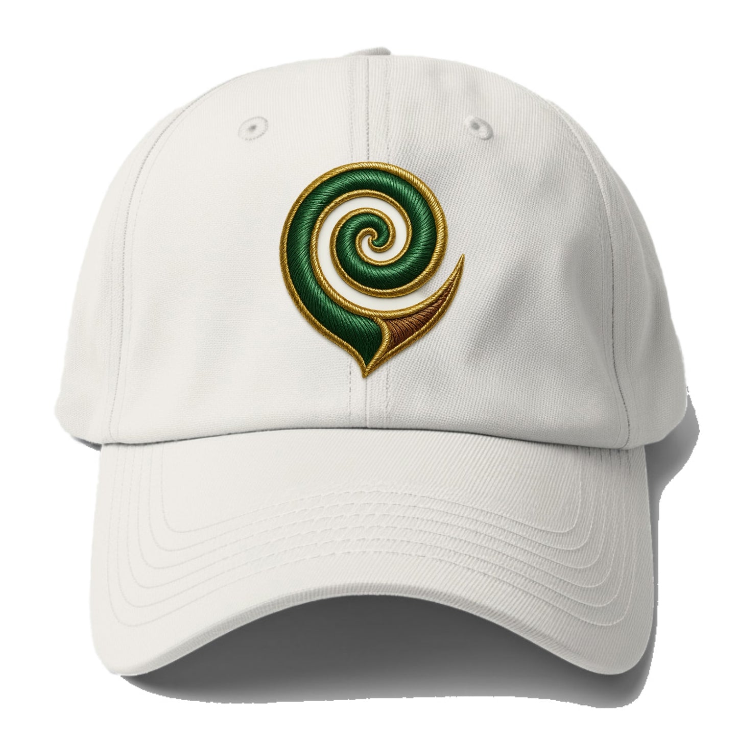 Maori Koru - Baseball Cap For Big Heads - Off White