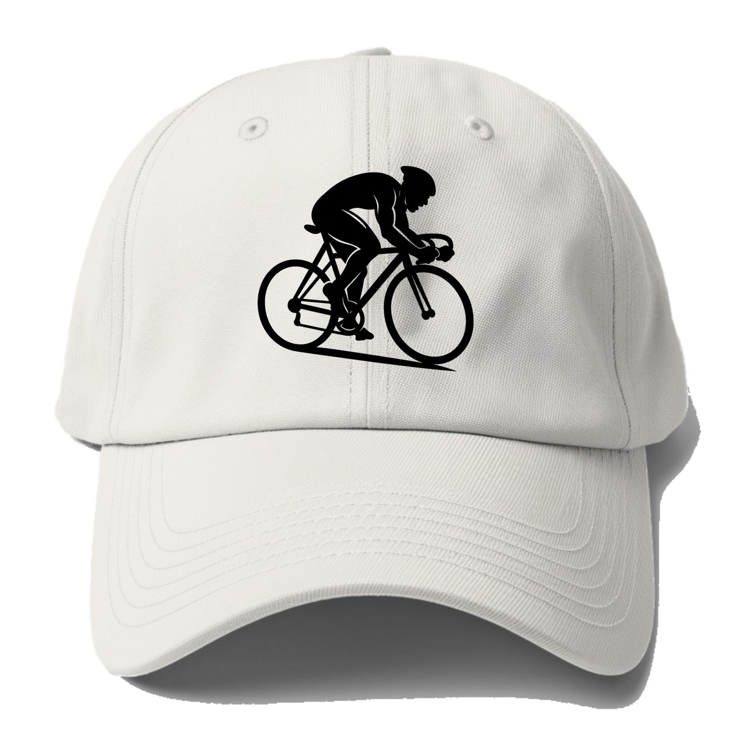 Sprint cyclist racing stance - Baseball Cap - Off White