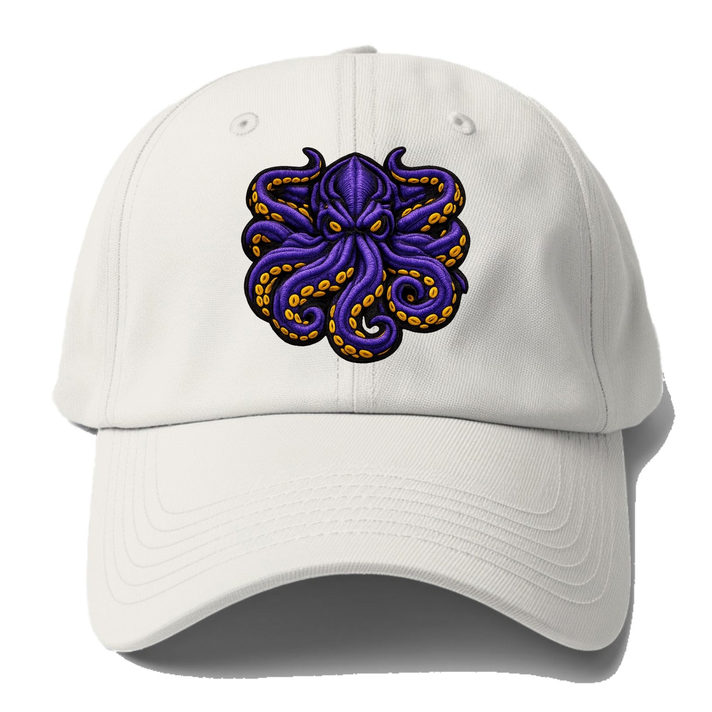 KRAKEN TENTACLES - sea monster in purple and black , deep sea - Baseball Cap - Off White