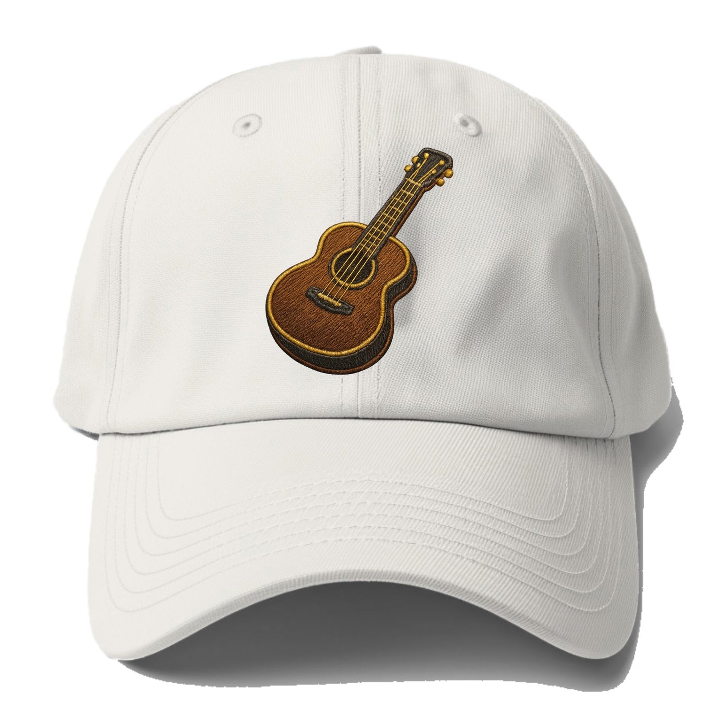 Vintage Guitar - Baseball Cap - Off White
