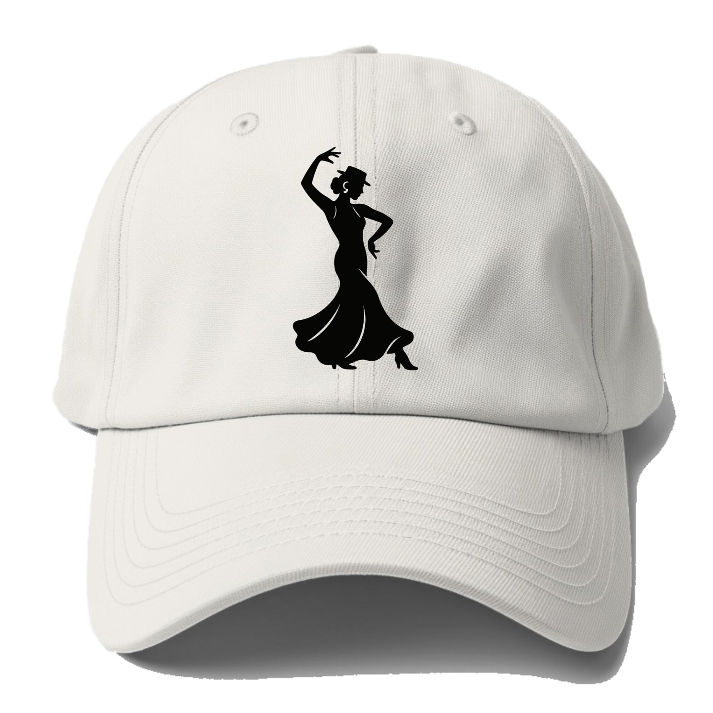 Flamenco dancer passionate stance - Baseball Cap For Big Heads - Off White