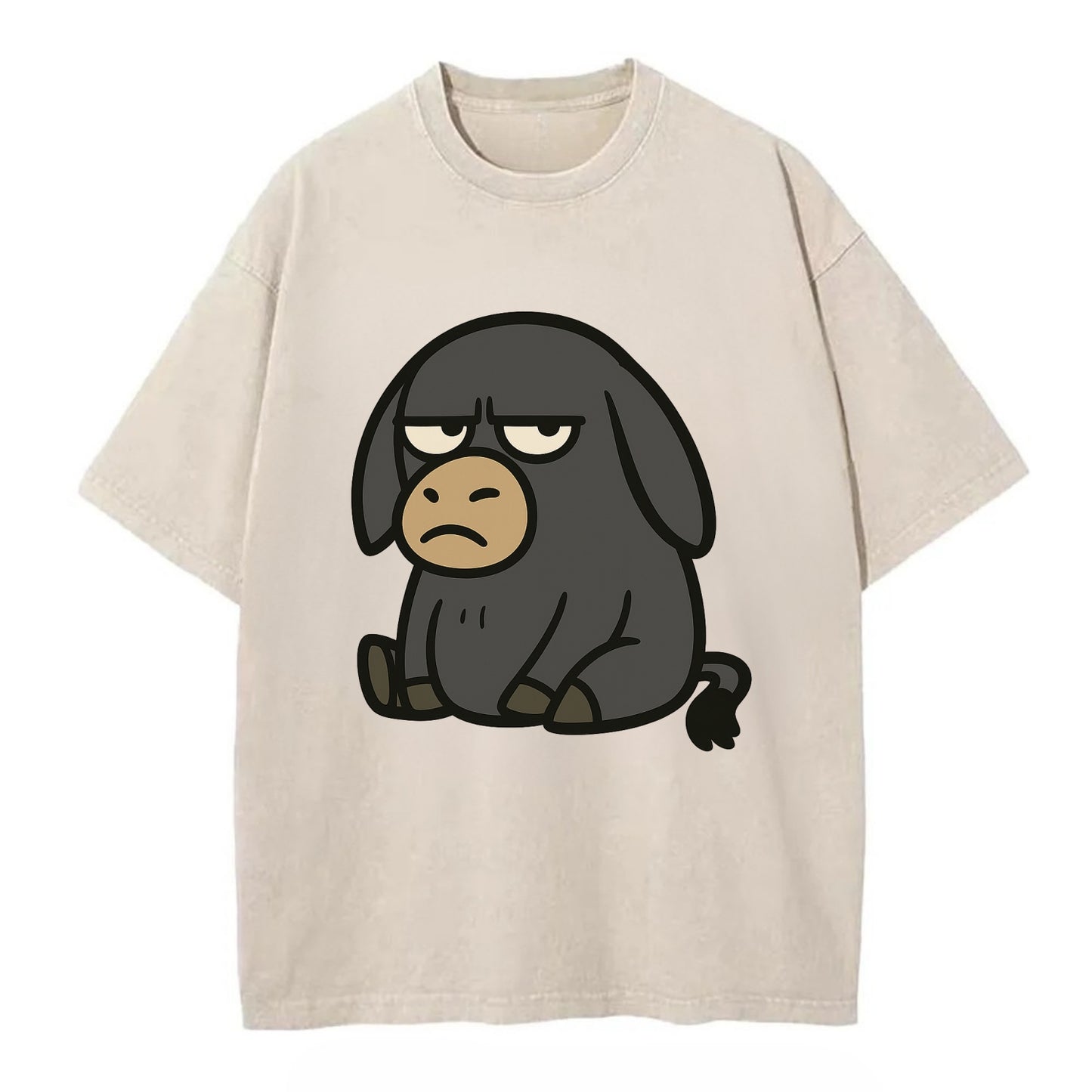 The Donky Judging Silently - Vintage T-shirt - Off White