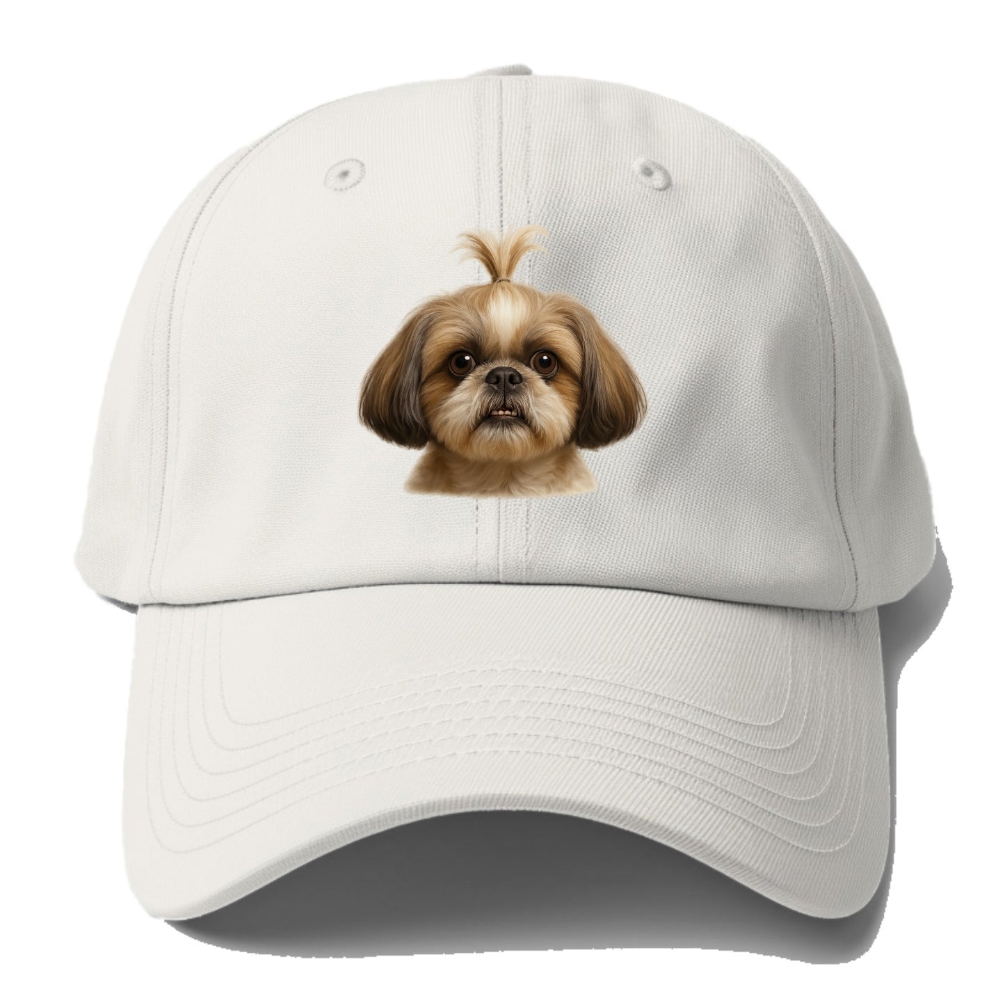 Shih Tzu - Baseball Cap For Big Heads - Off White