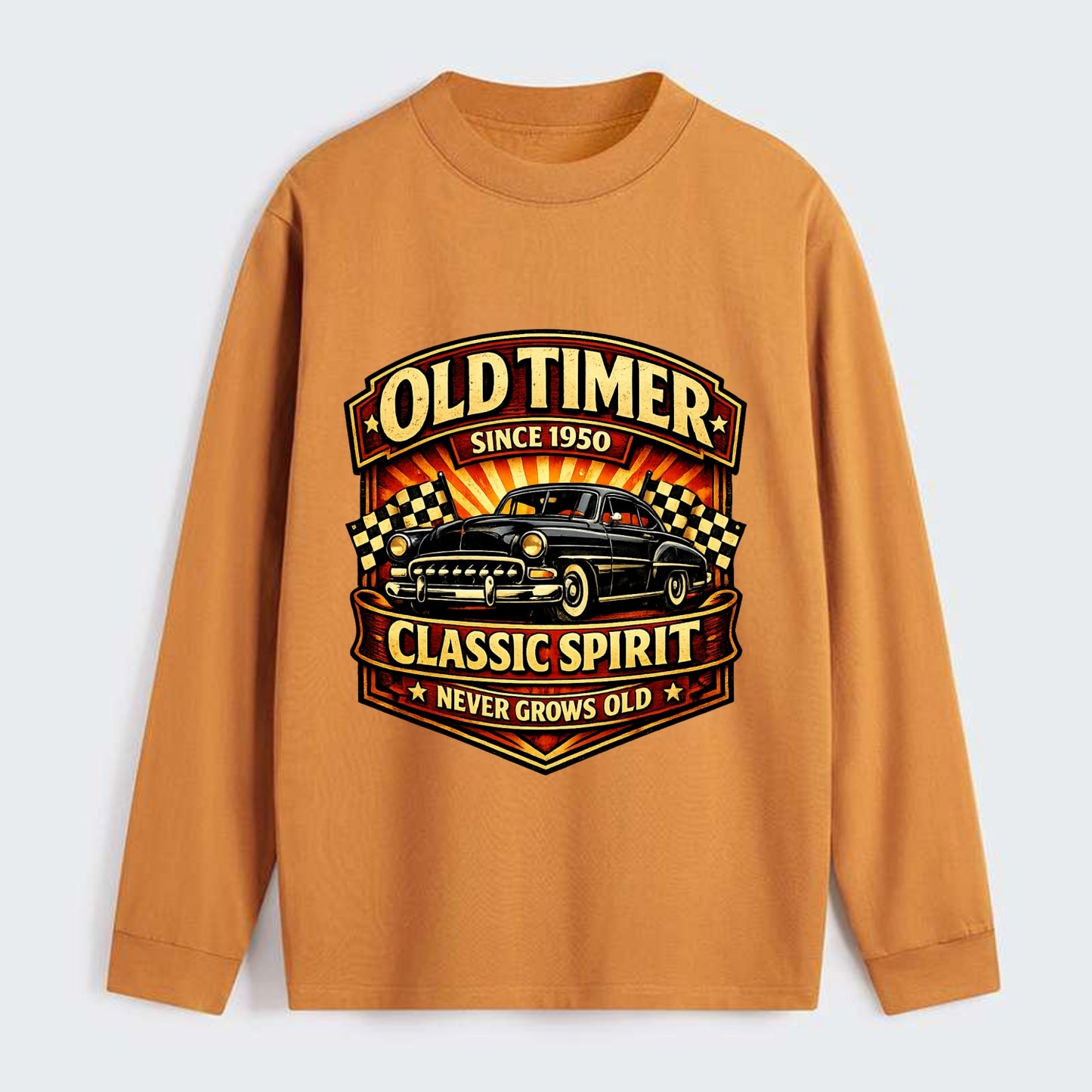 Old Timer Classic Spirit - Classic Long Sleeve Shirt - Orange