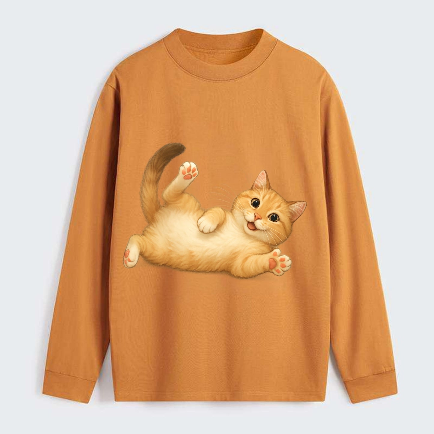 Therapy Cat - Classic Long Sleeve Shirt - Orange