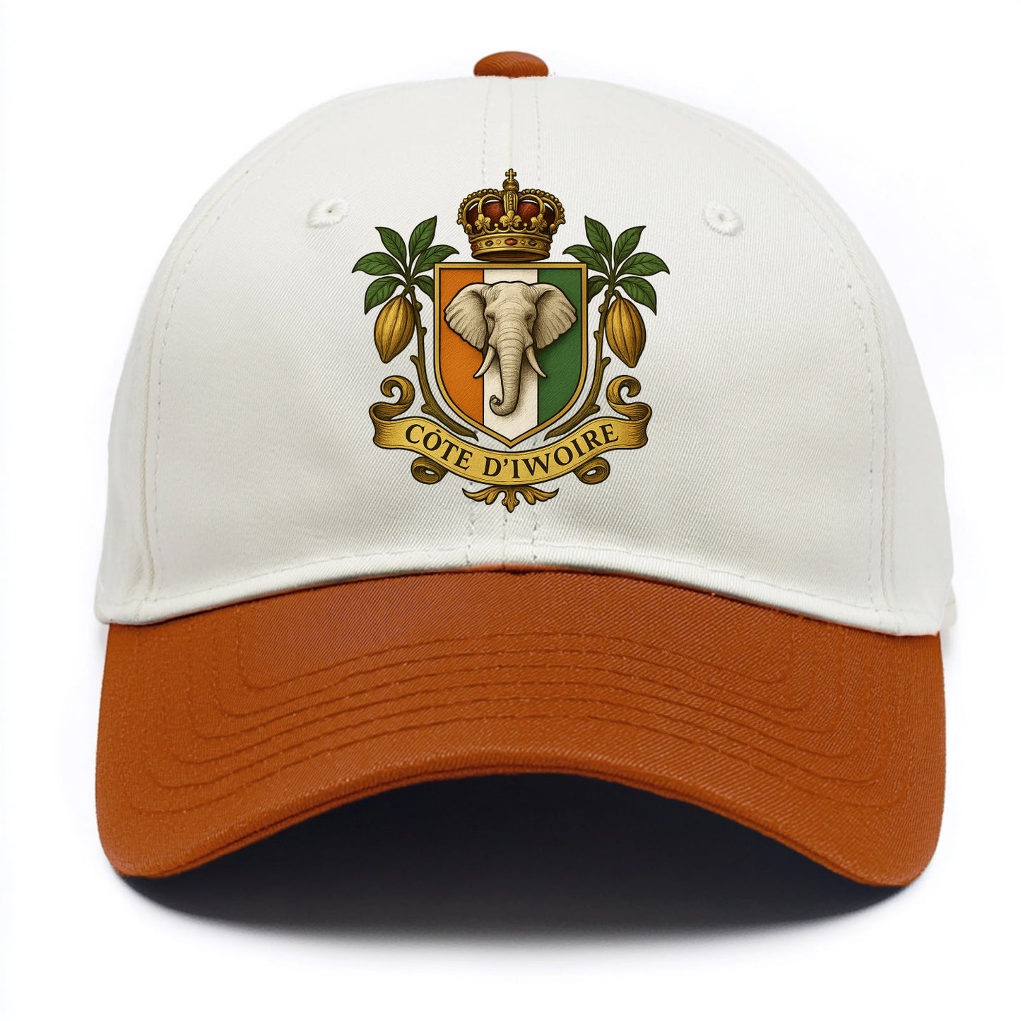 Ivory Coast Royal Logo - Two Tone Cap - Orange