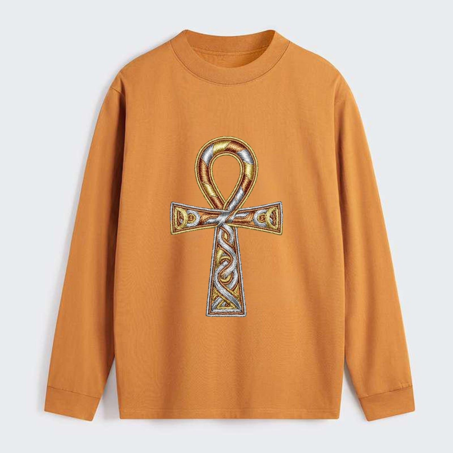 Ankh of Life - Classic Long Sleeve Shirt - Orange