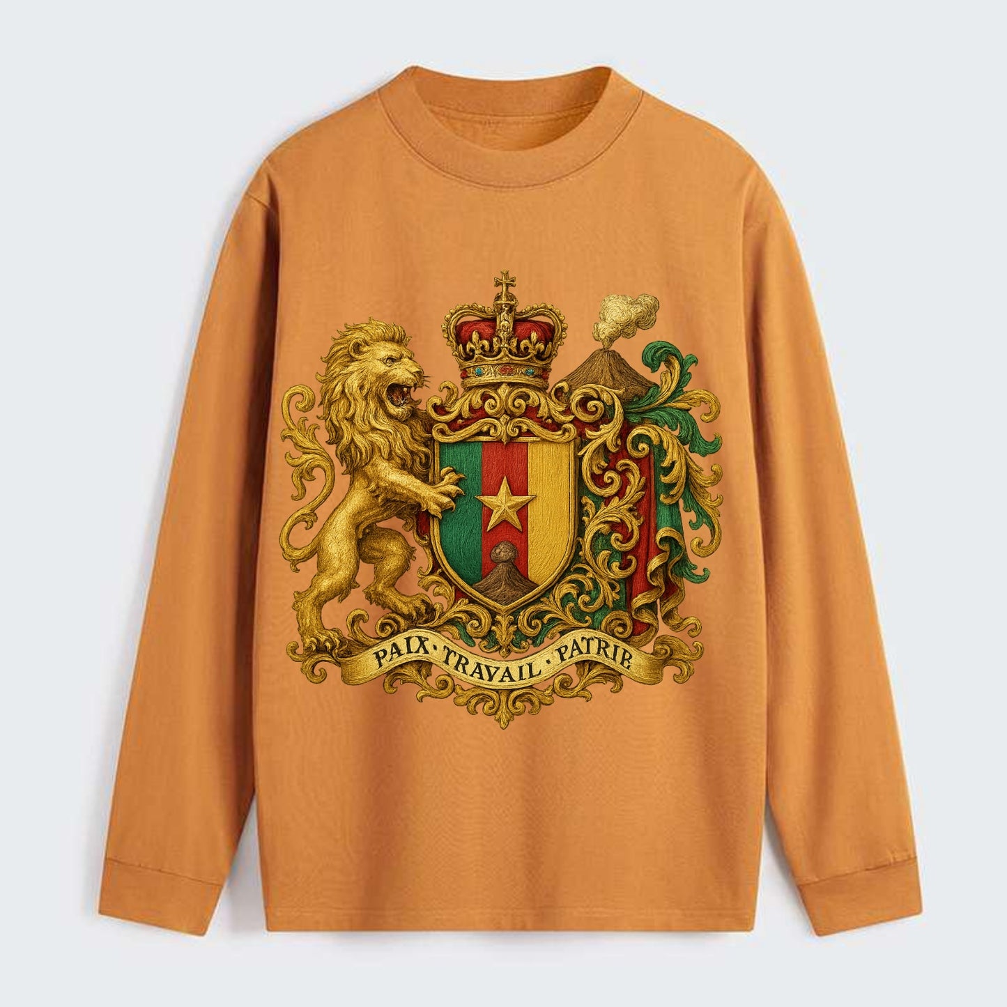 Cameroon Royal Logo - Classic Long Sleeve Shirt - Orange